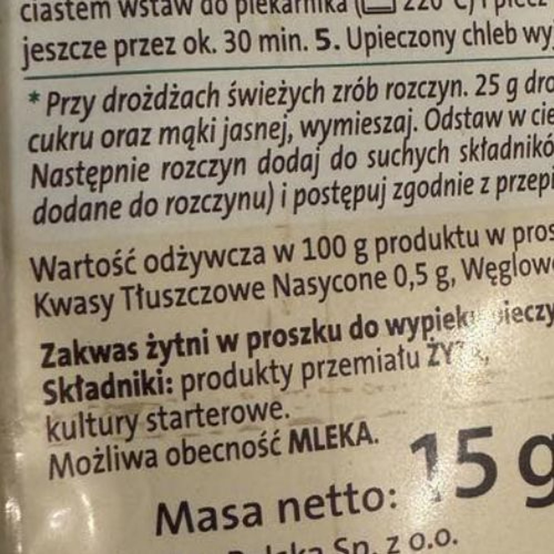 Nie Potrzebuj Tygodnia Na Zrobienie Zakwasu Z Moim Przepisem Ca Y