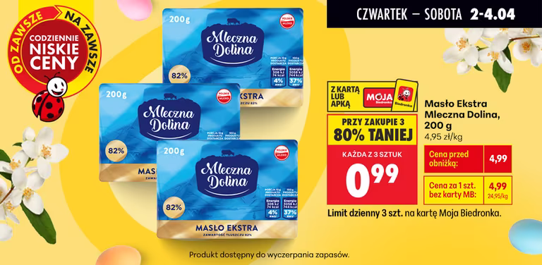 Przedświąteczny hit Biedronki. Masło niemal za darmo, ale kasjer sprawdzi jedną rzecz