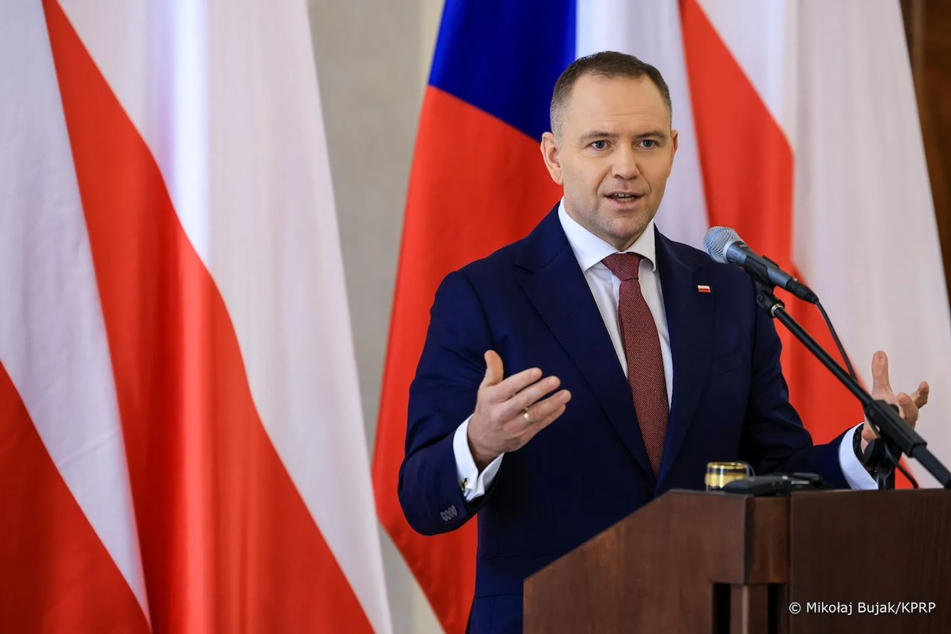 Karol Nawrocki w Pradze, fot. Mikołaj Burak / KPRP