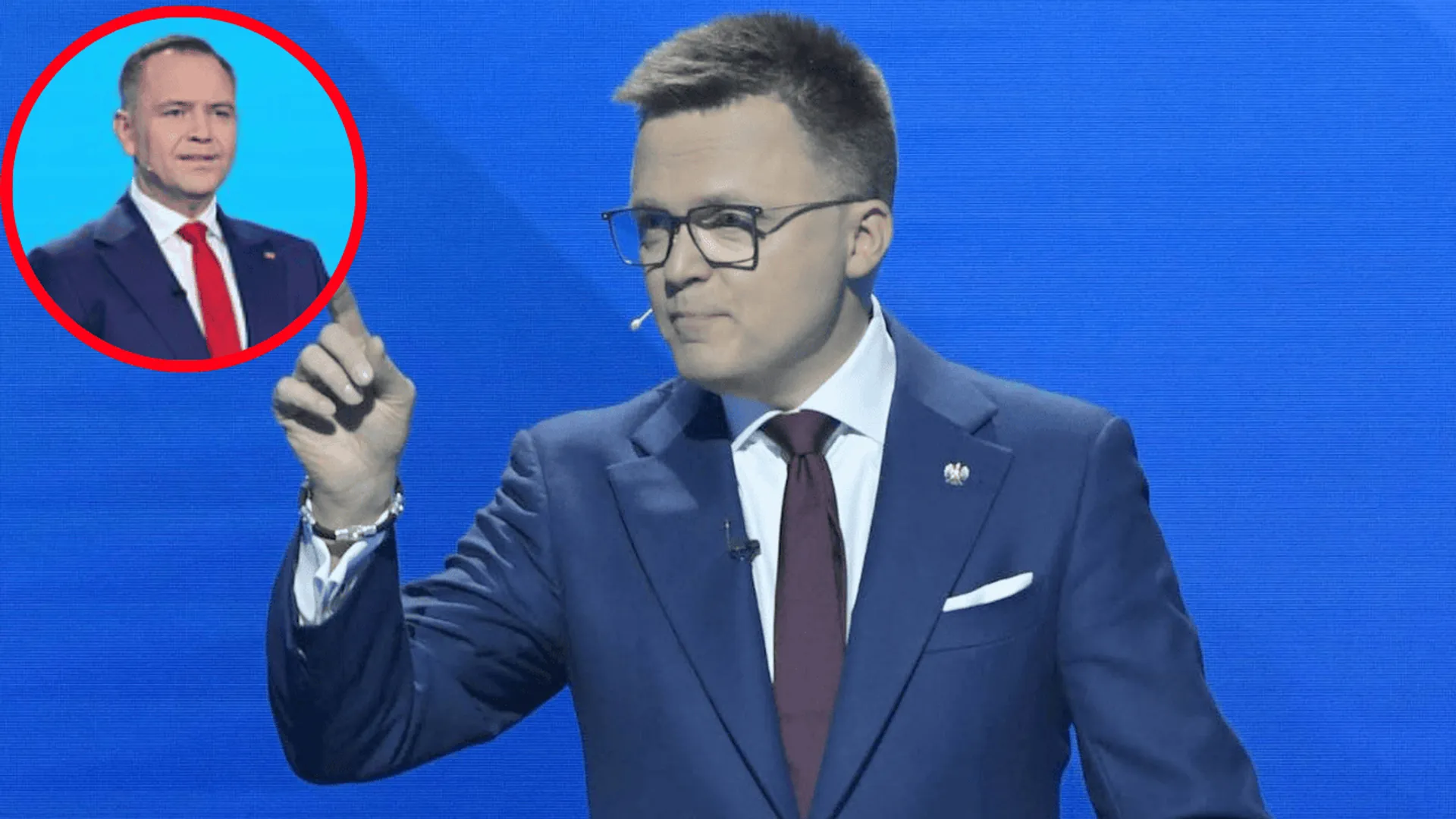 Szymon Hołownia i Karol Nawrocki