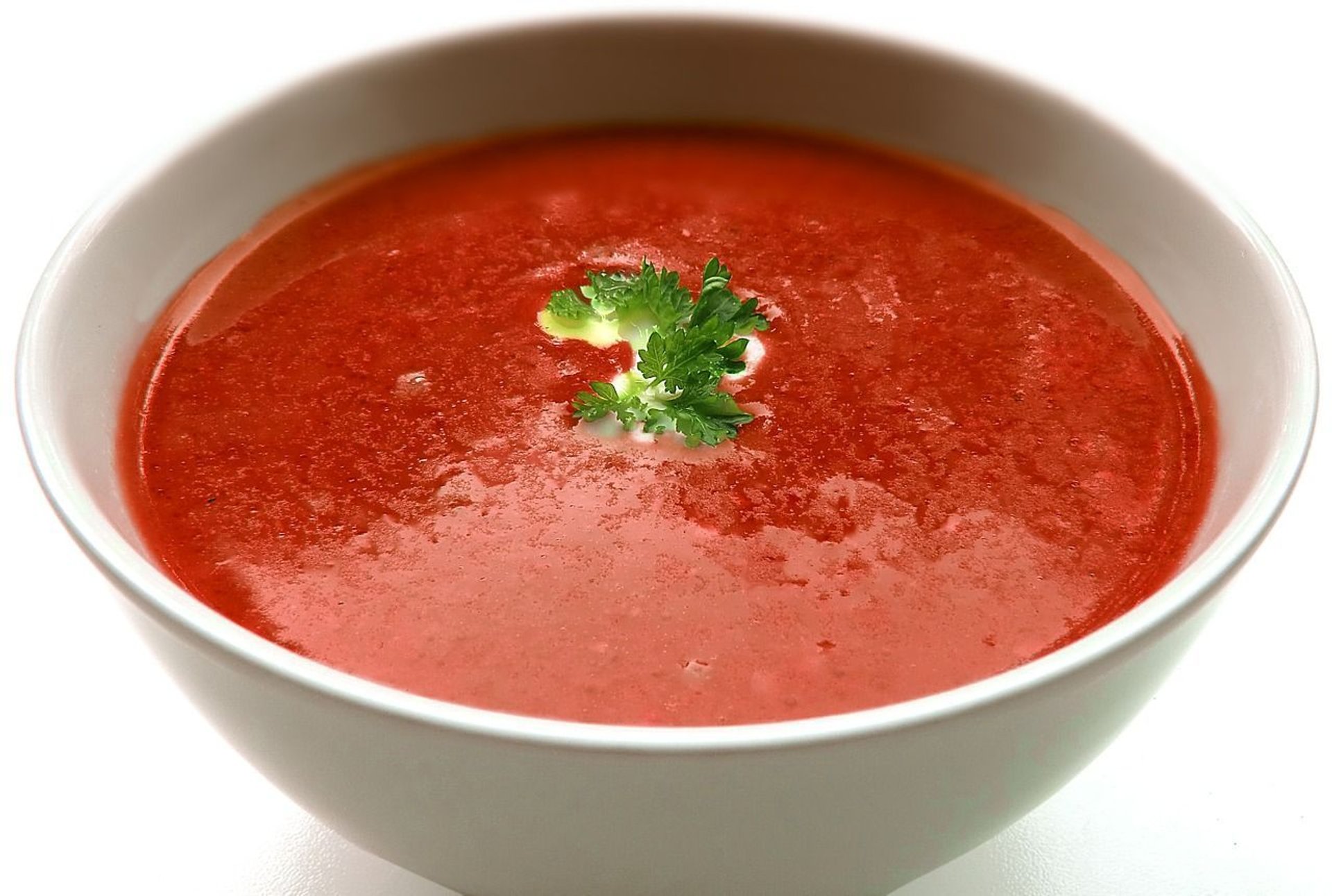 Wspaniała zupa krem z pieczonych pomidorów z dodatkami
