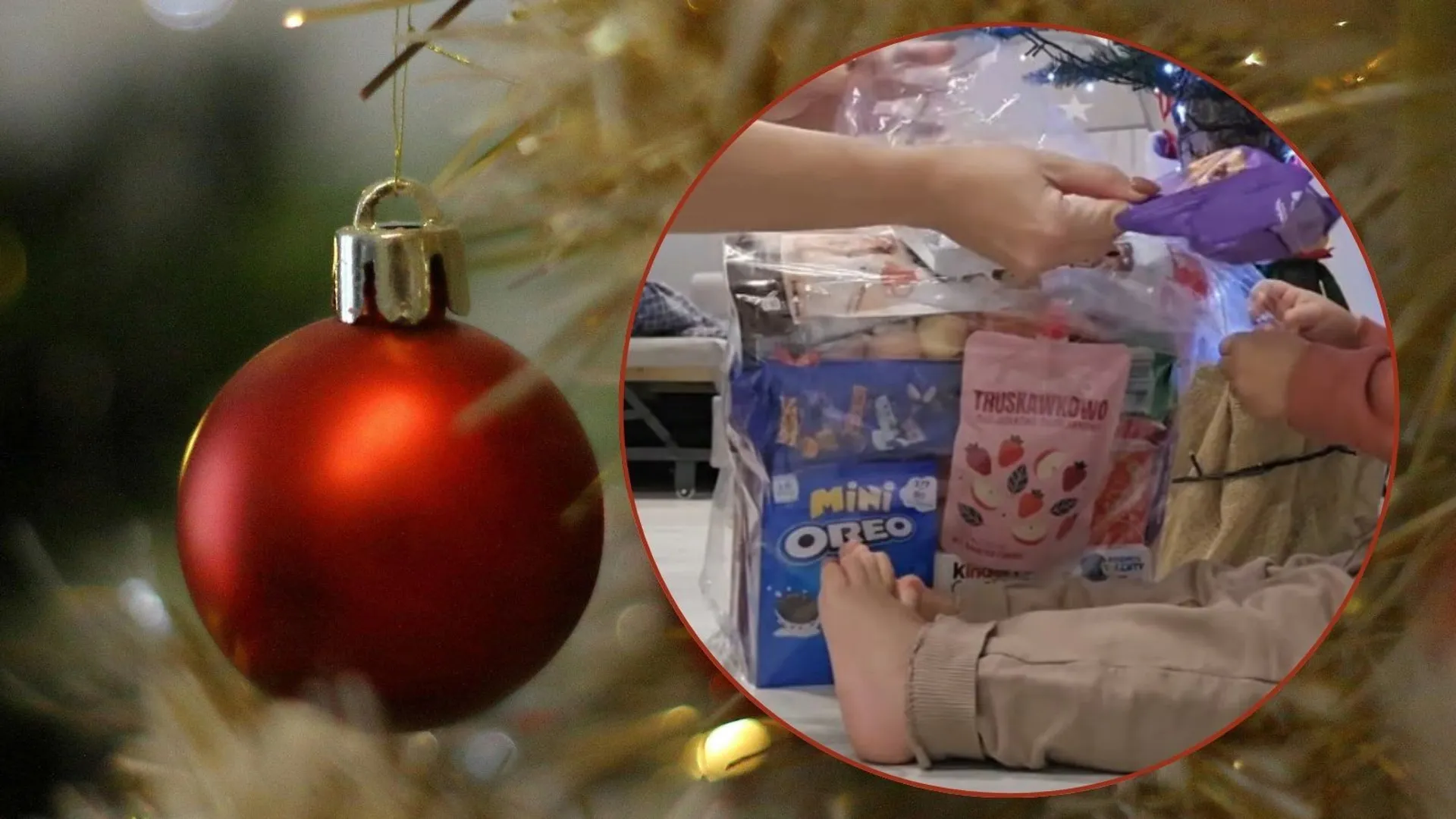 Bombka, paczka świąteczna