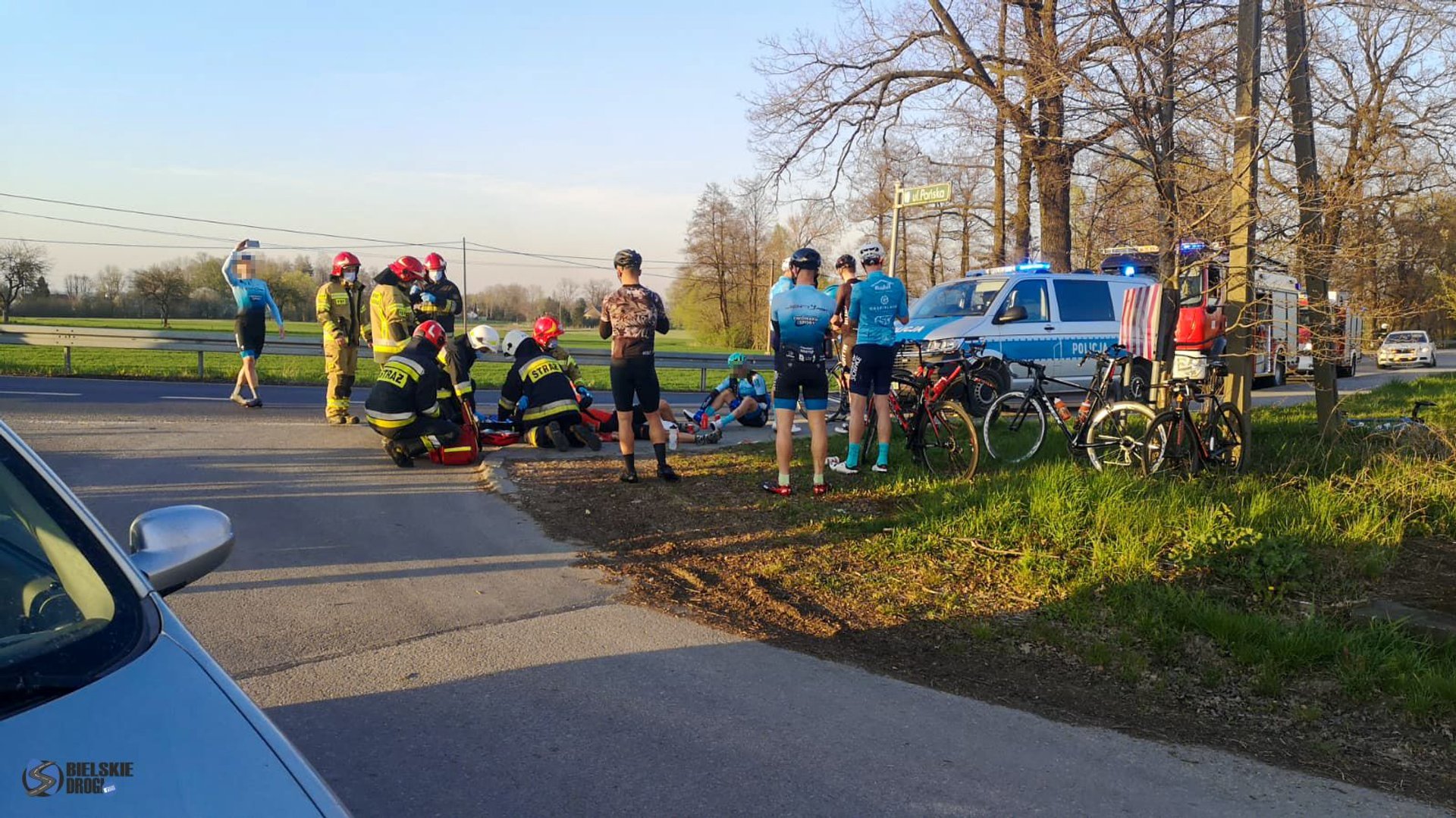 Śląskie. Kobieta potrąciła trójkę rowerzystów w Ligoniu