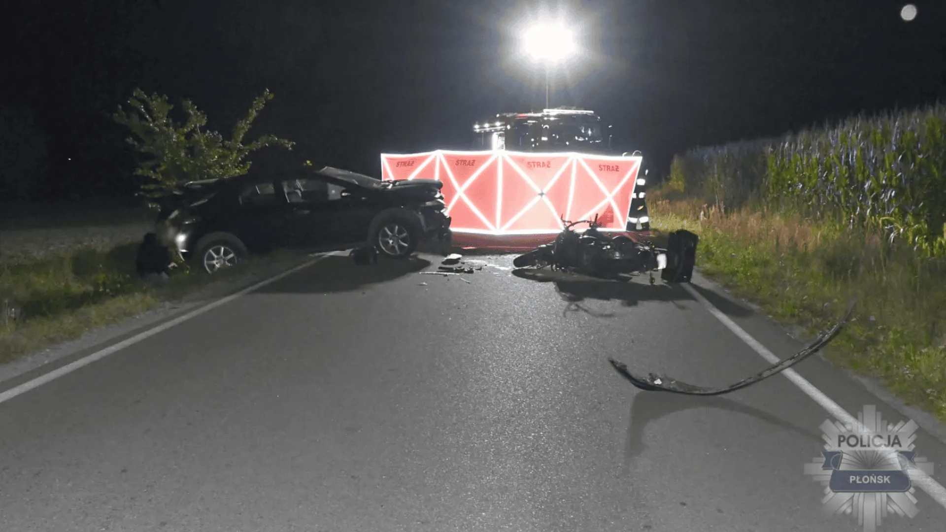 Wypadek w gminie Dzierzążnia