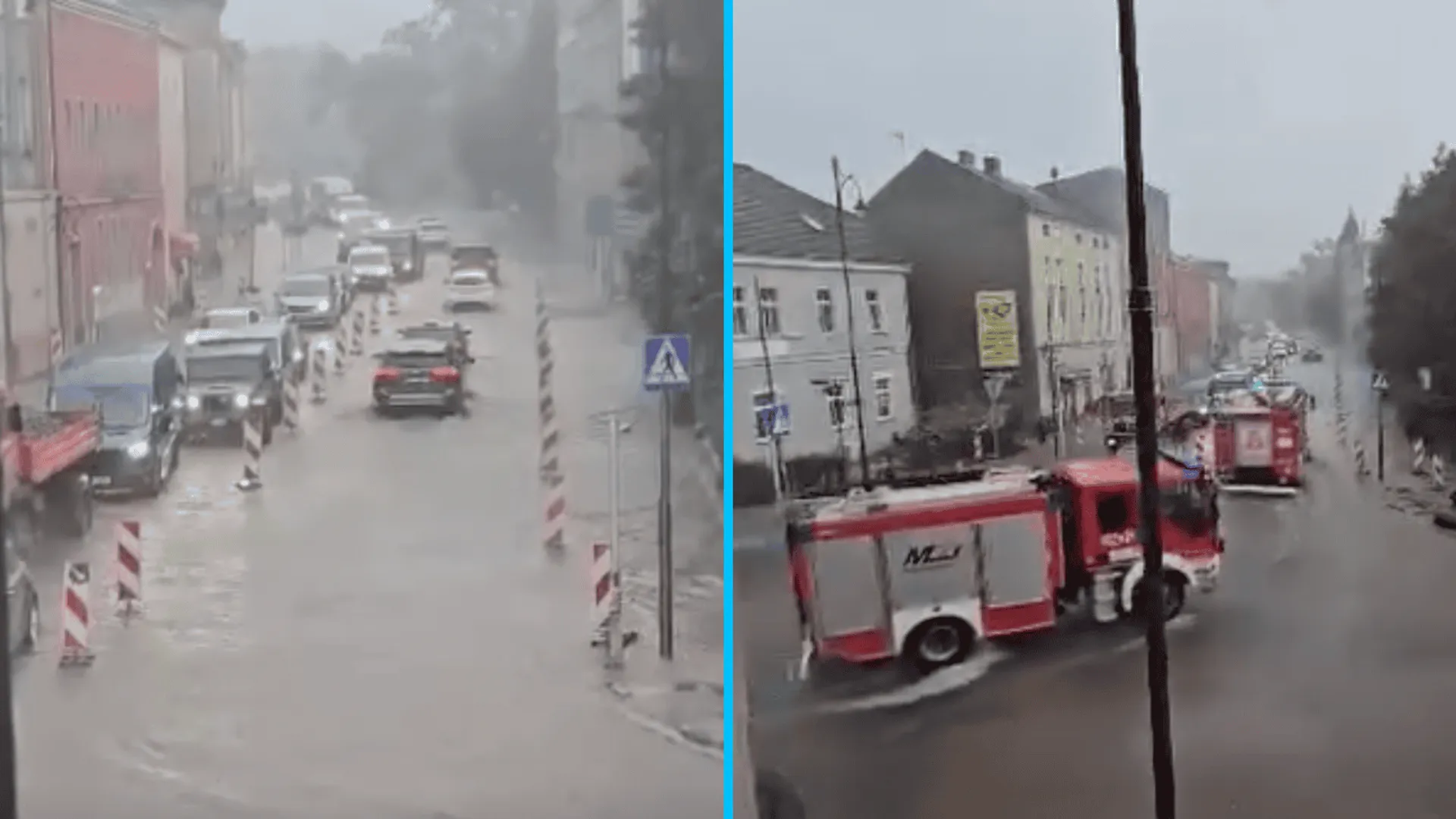 Oberwanie chmury nad Głuchołazami