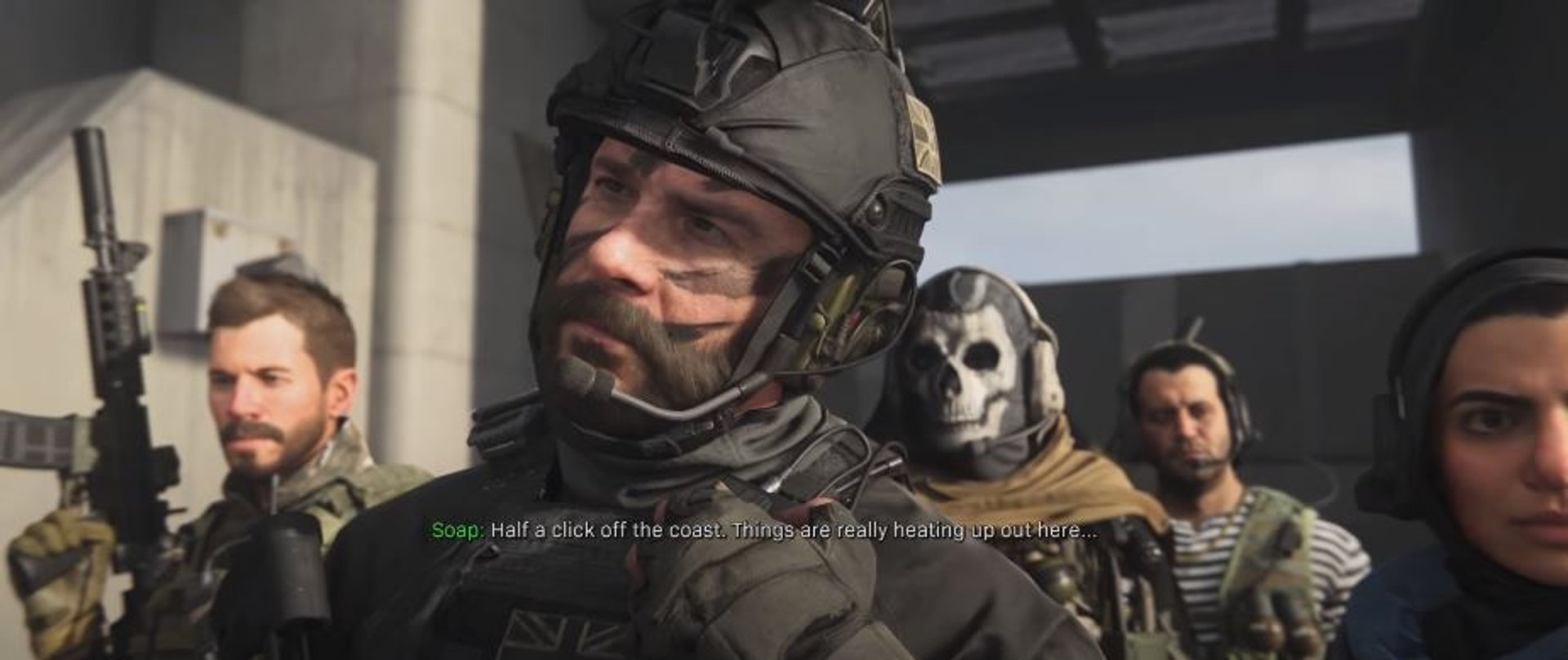 Grupa operatorów z Call of Duty: Warzone w trakcie cut scenki