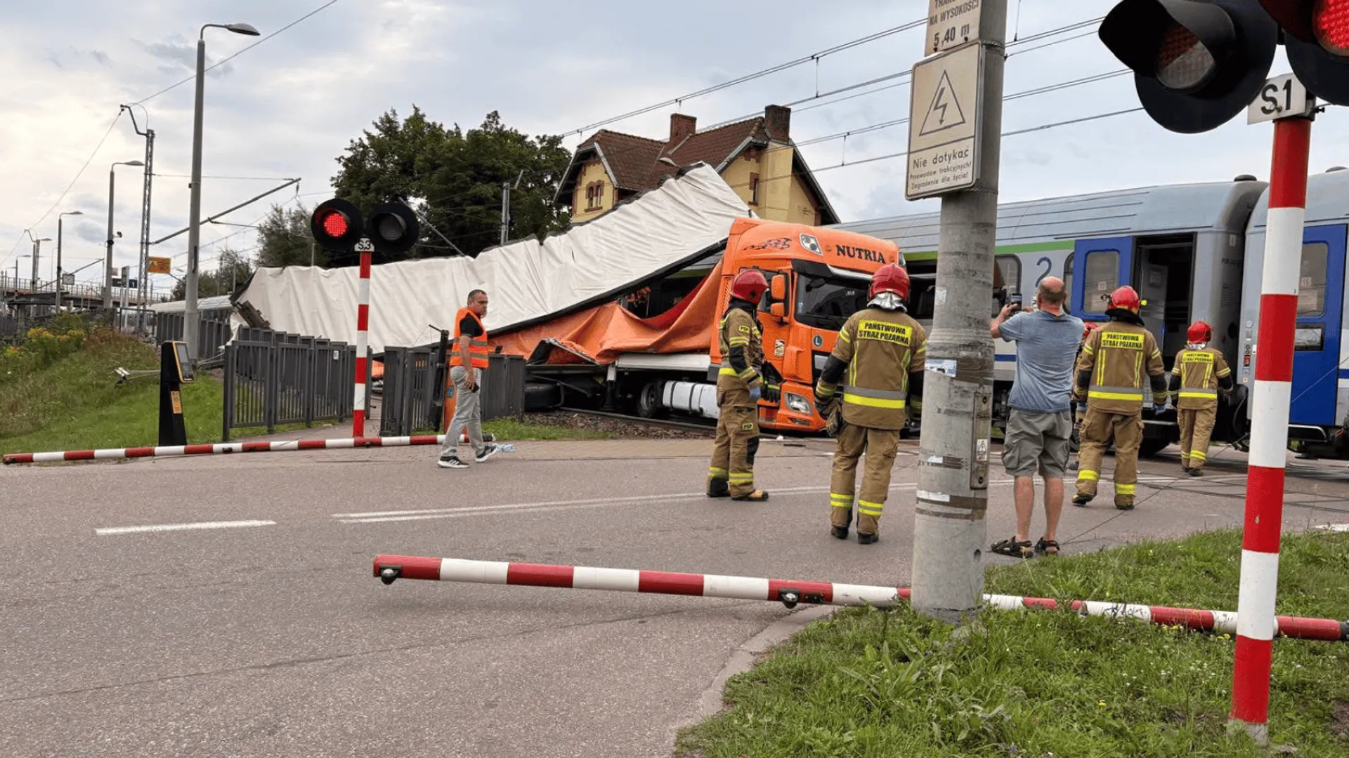 Wypadek przy ul. Niegowskiej w Gdańsku
