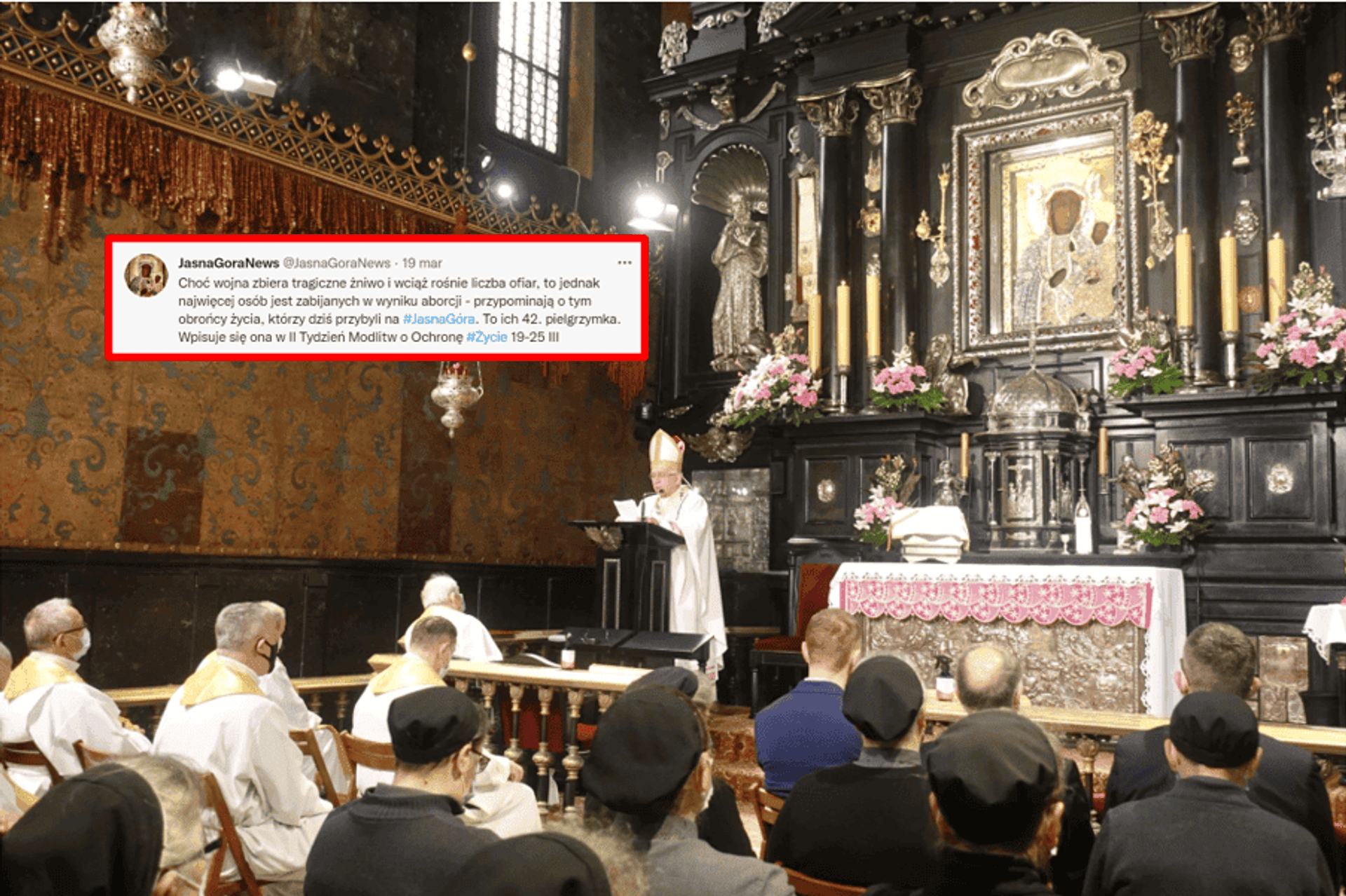 Jasna Góra porównała ofiary wojny do "ofiar aborcji". Burza w komentarzach