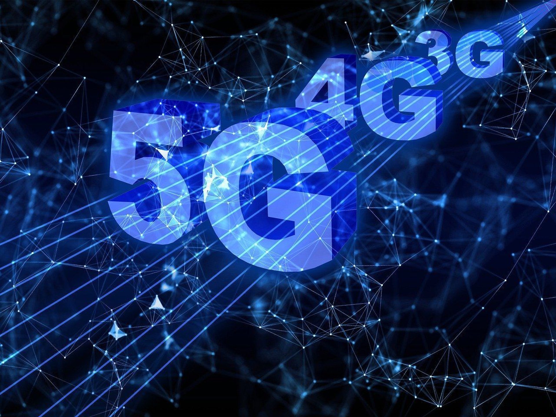 Grafika przedstawiająca napis 5G