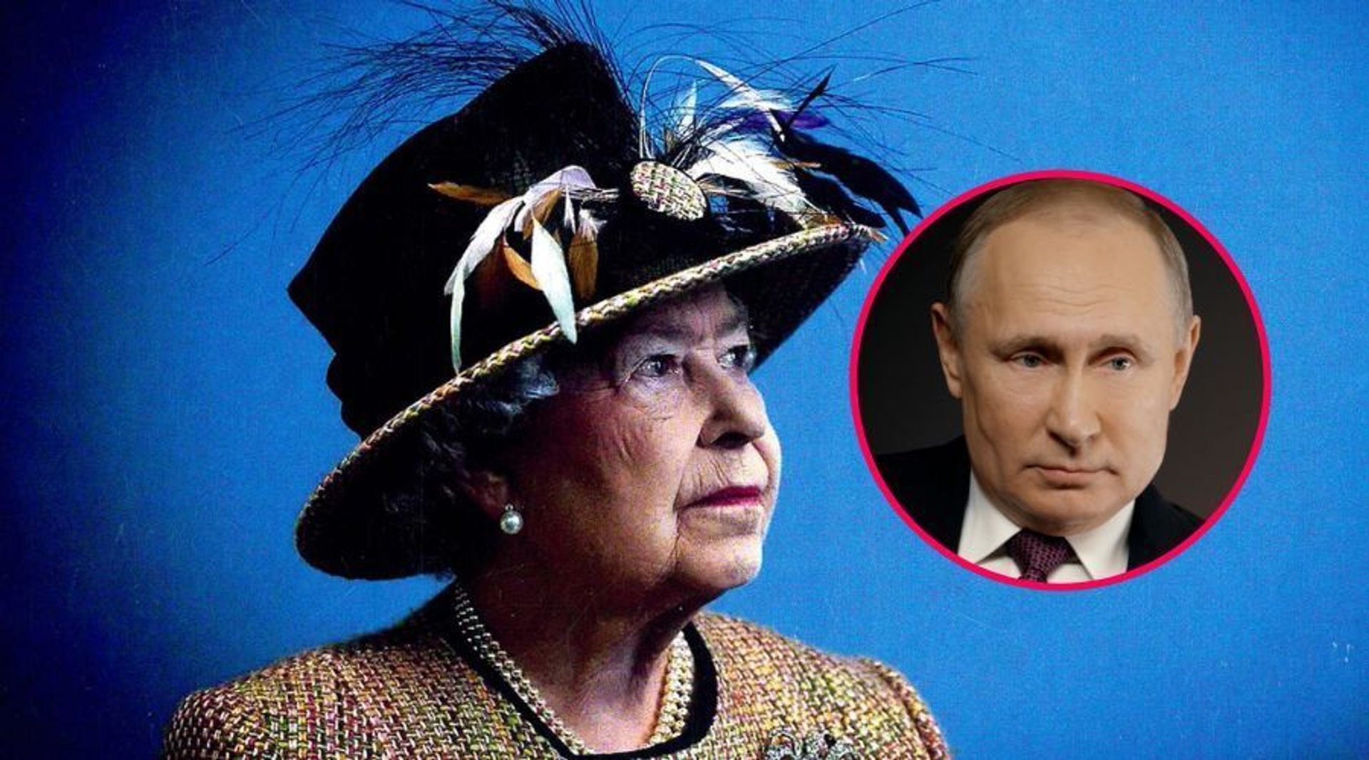 Elżbieta II i Władimir Putin