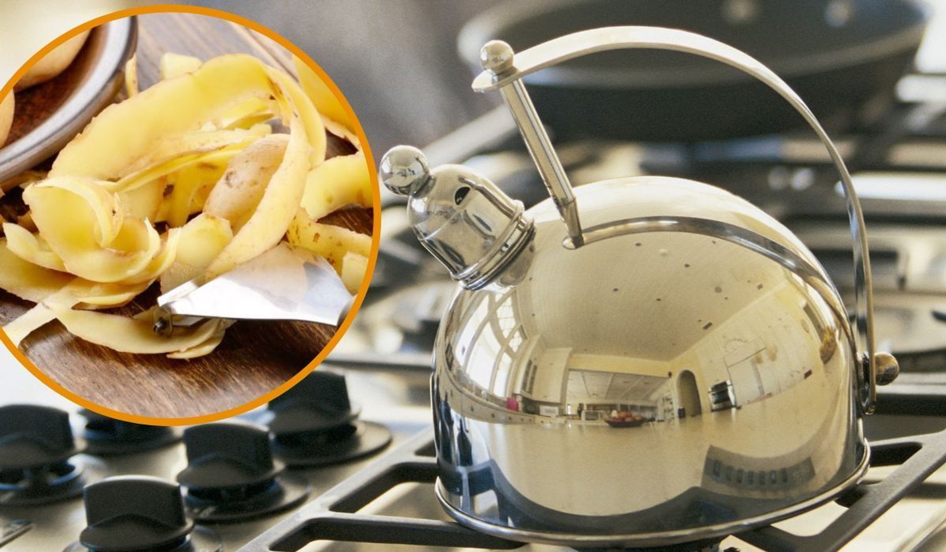 Włóż obierki z ziemniaka do czajnika i zagotuj. Efekt przejdzie najśmielsze oczekiwania