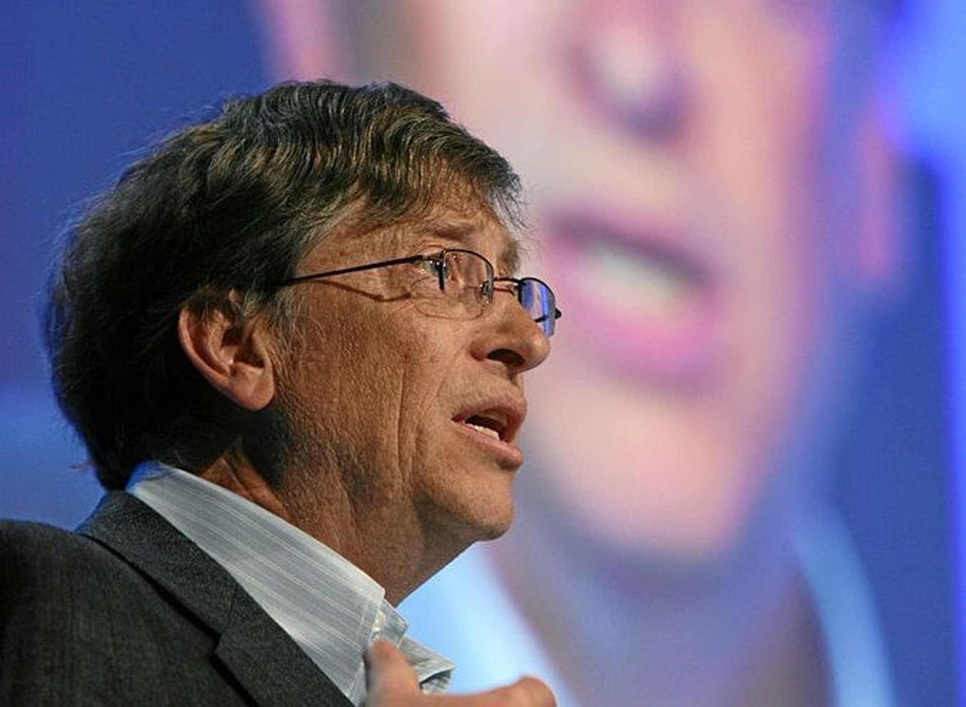 Bill Gates podczas konferencji