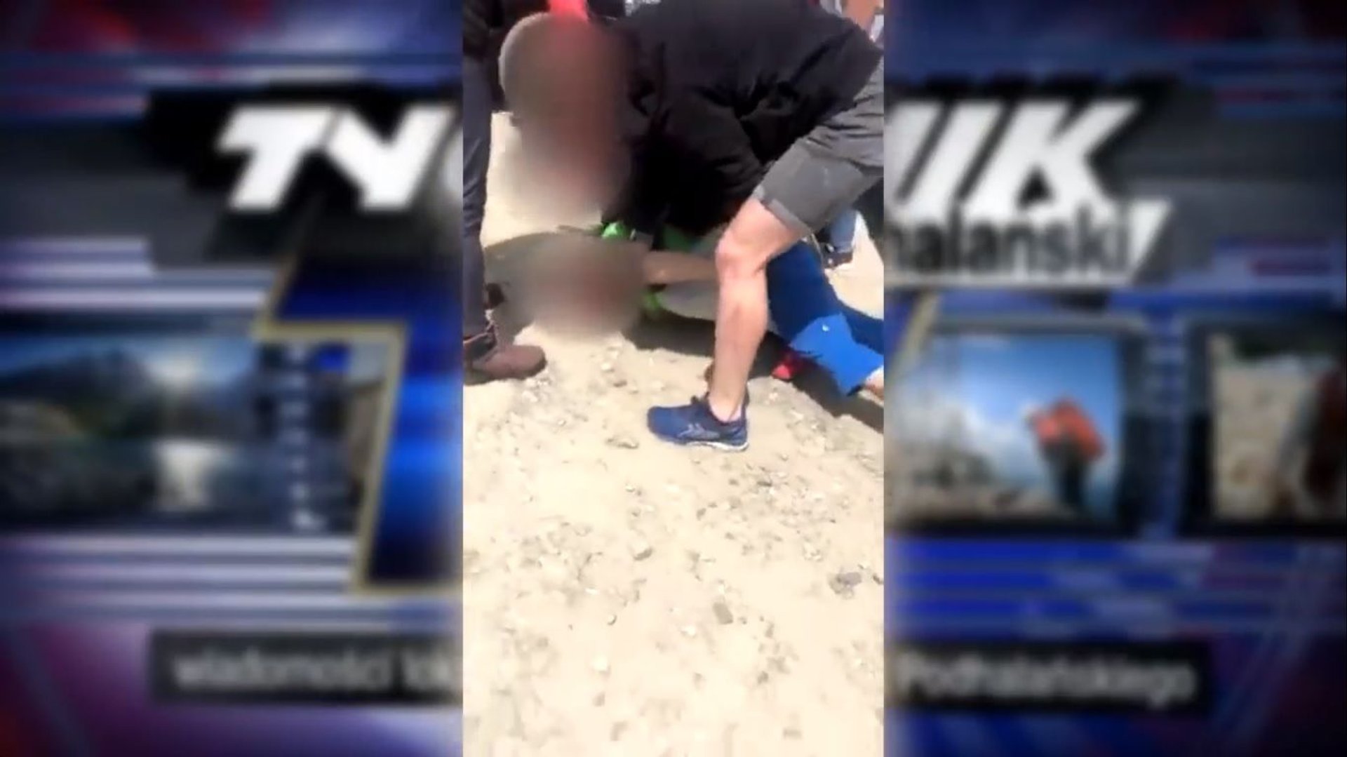 Mężczyźni pobili się o miejsce parkingowe pod Morskim Okiem - Wideo