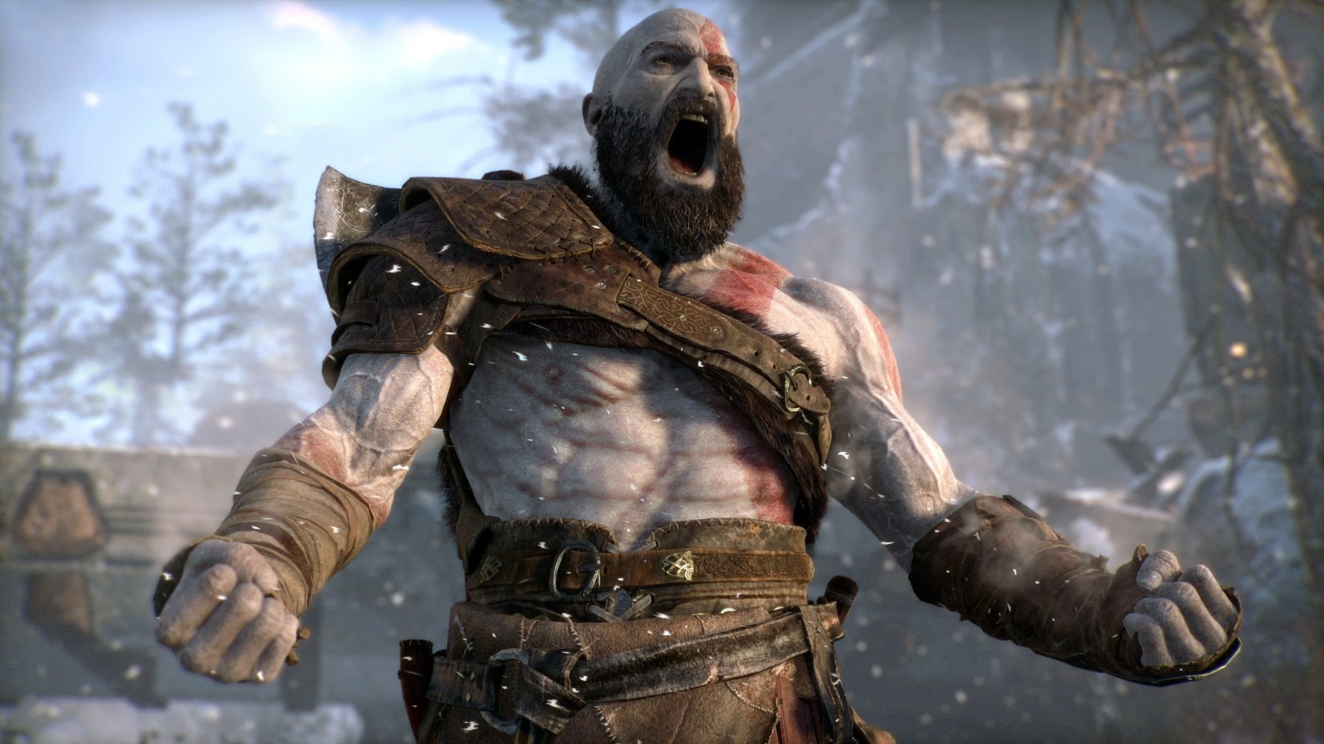 brutalne gry wideo/ Kratos z God of War