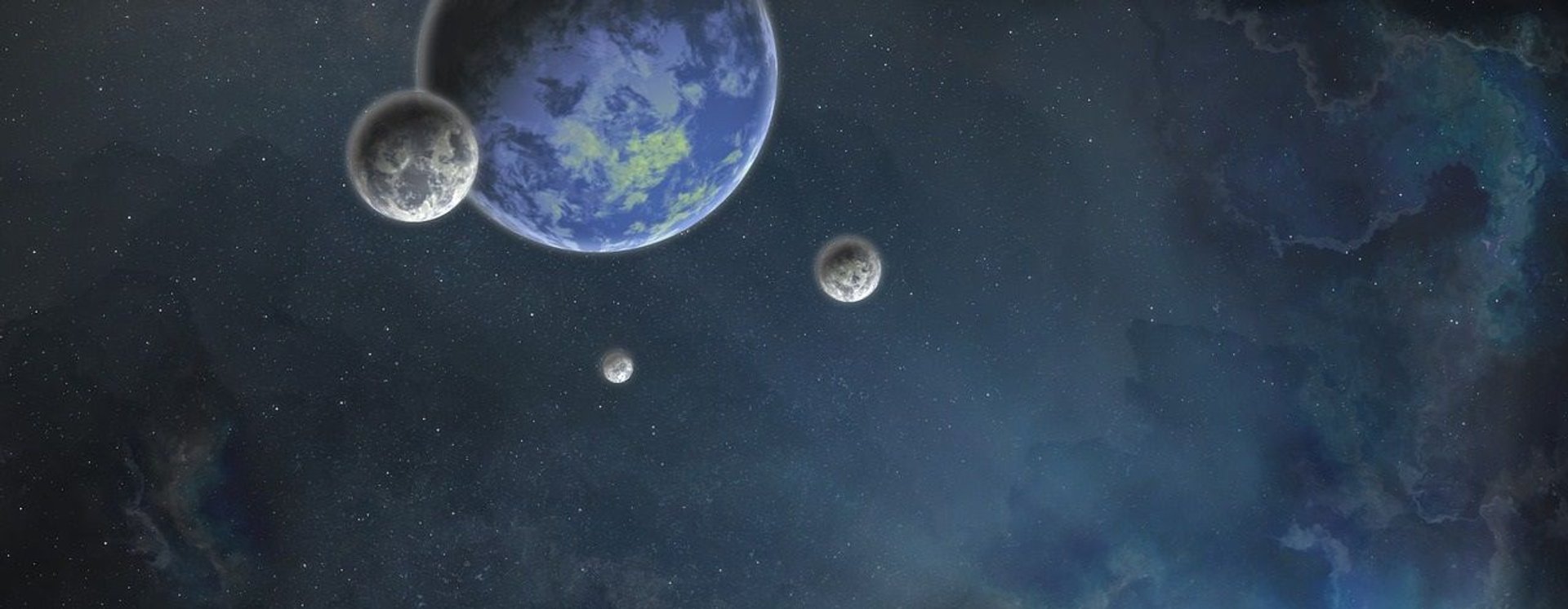 Egzoplaneta otoczona przez trzy księżyce.