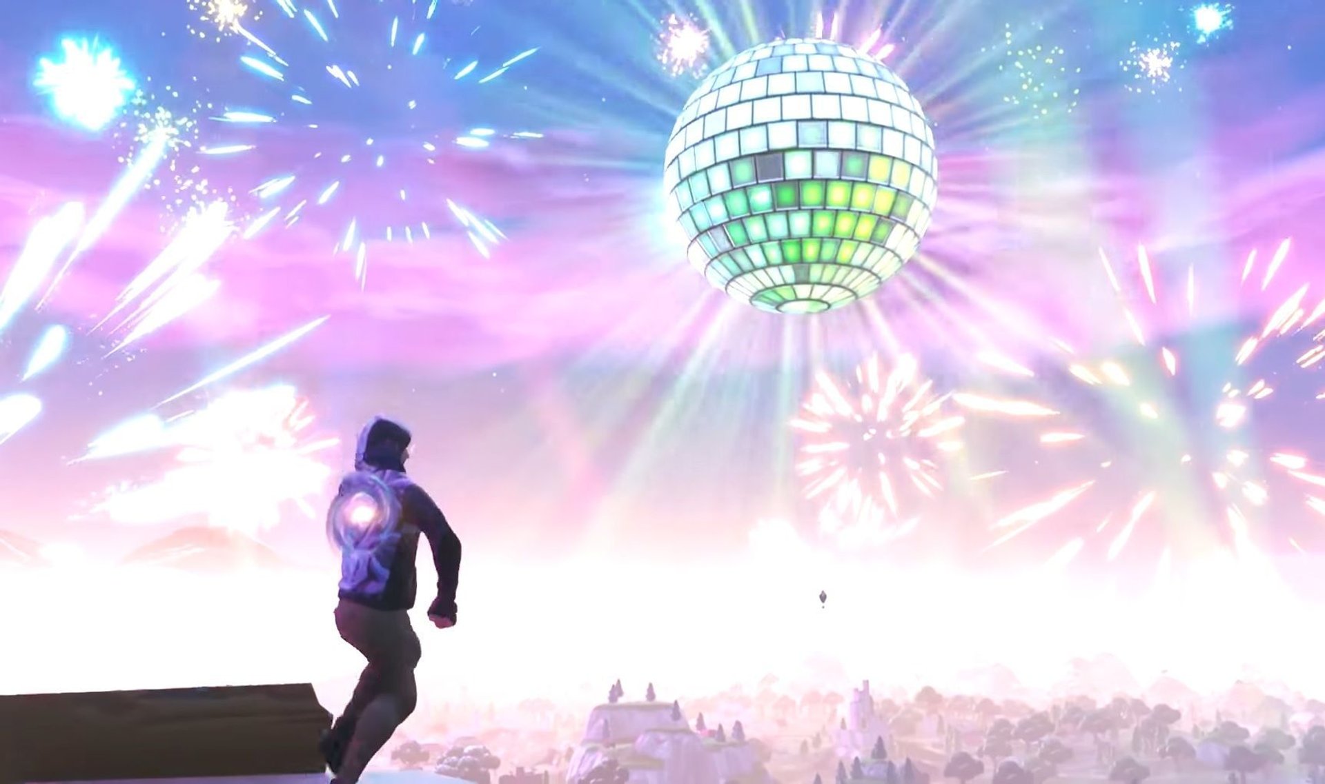 Screen z noworocznego eventu Fortnite w 2019 roku
