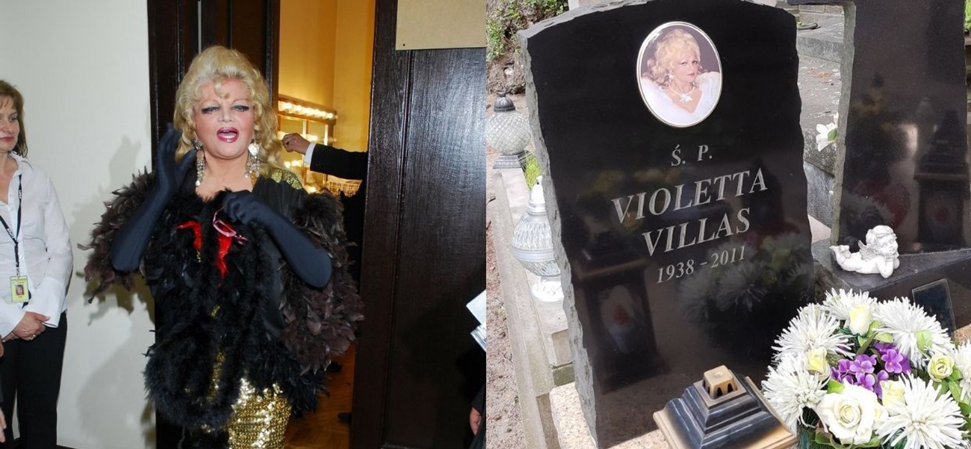Violetta Villas i jej nagrobek