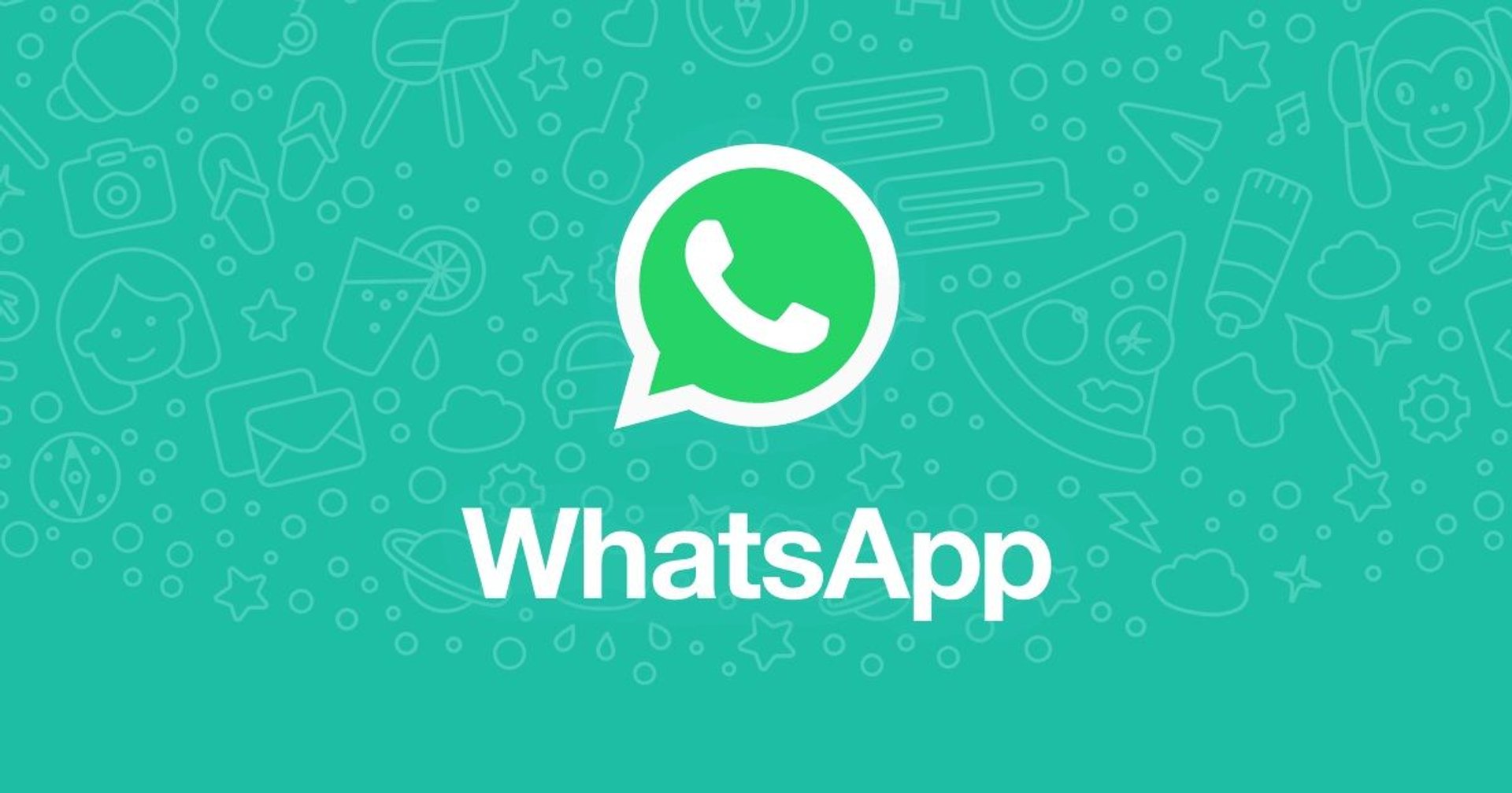 Logo WhatsApp na turkusowym tle