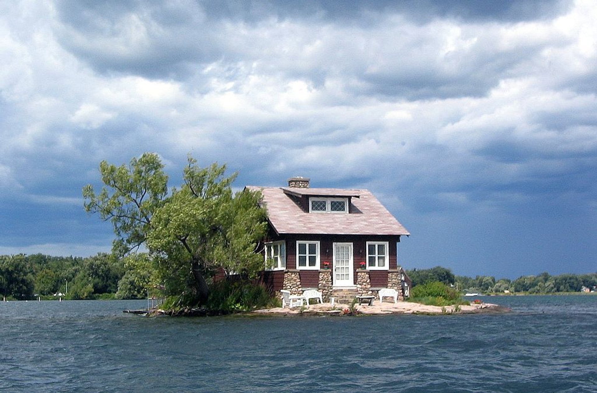 dom na najmniejszej wyspie