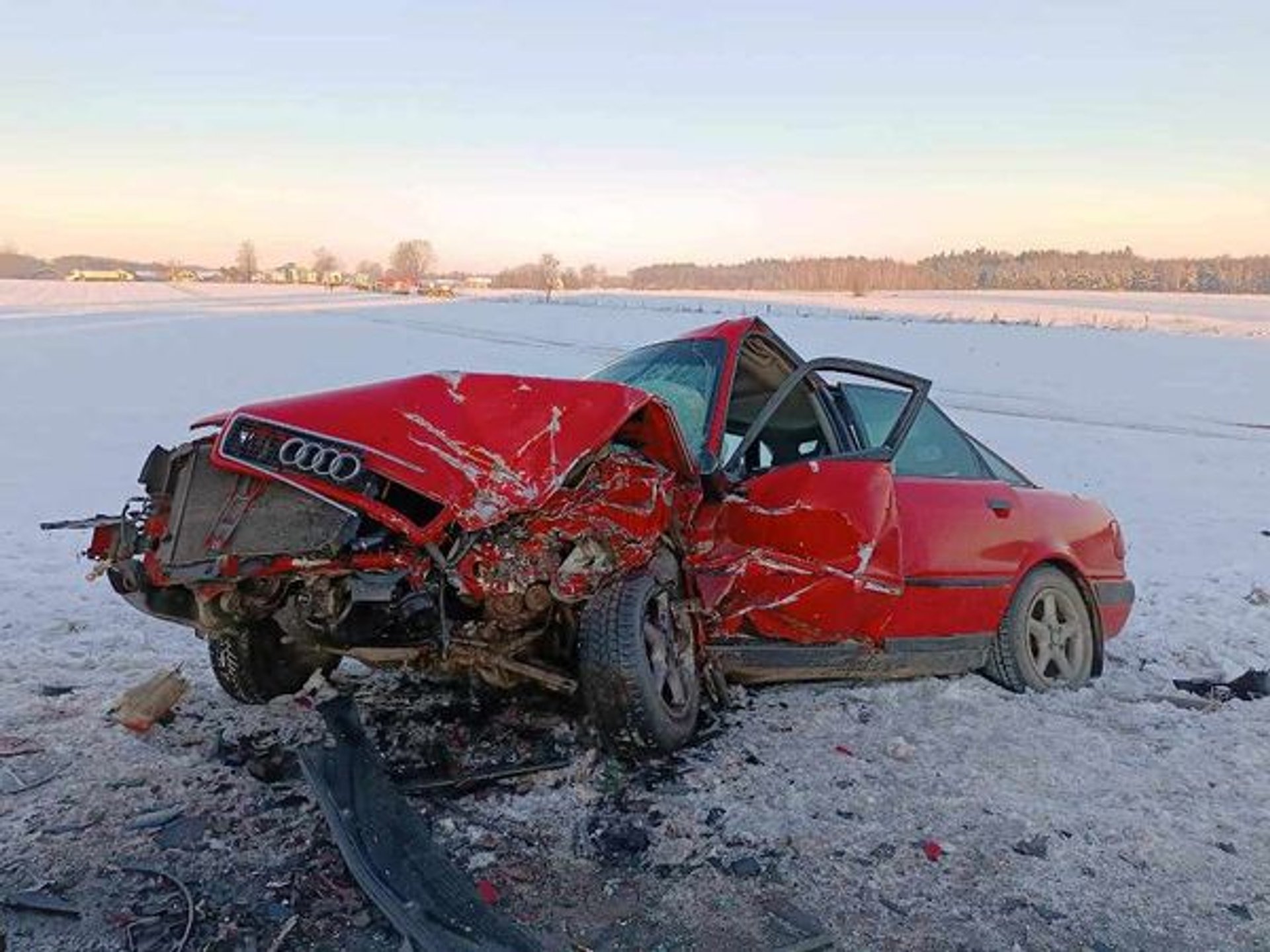 kolizja skasowane auto