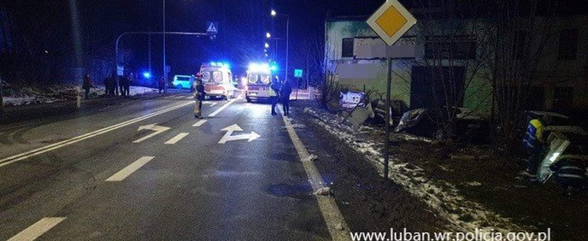 Wypadek w Olszynie. Nie żyje 40-latek