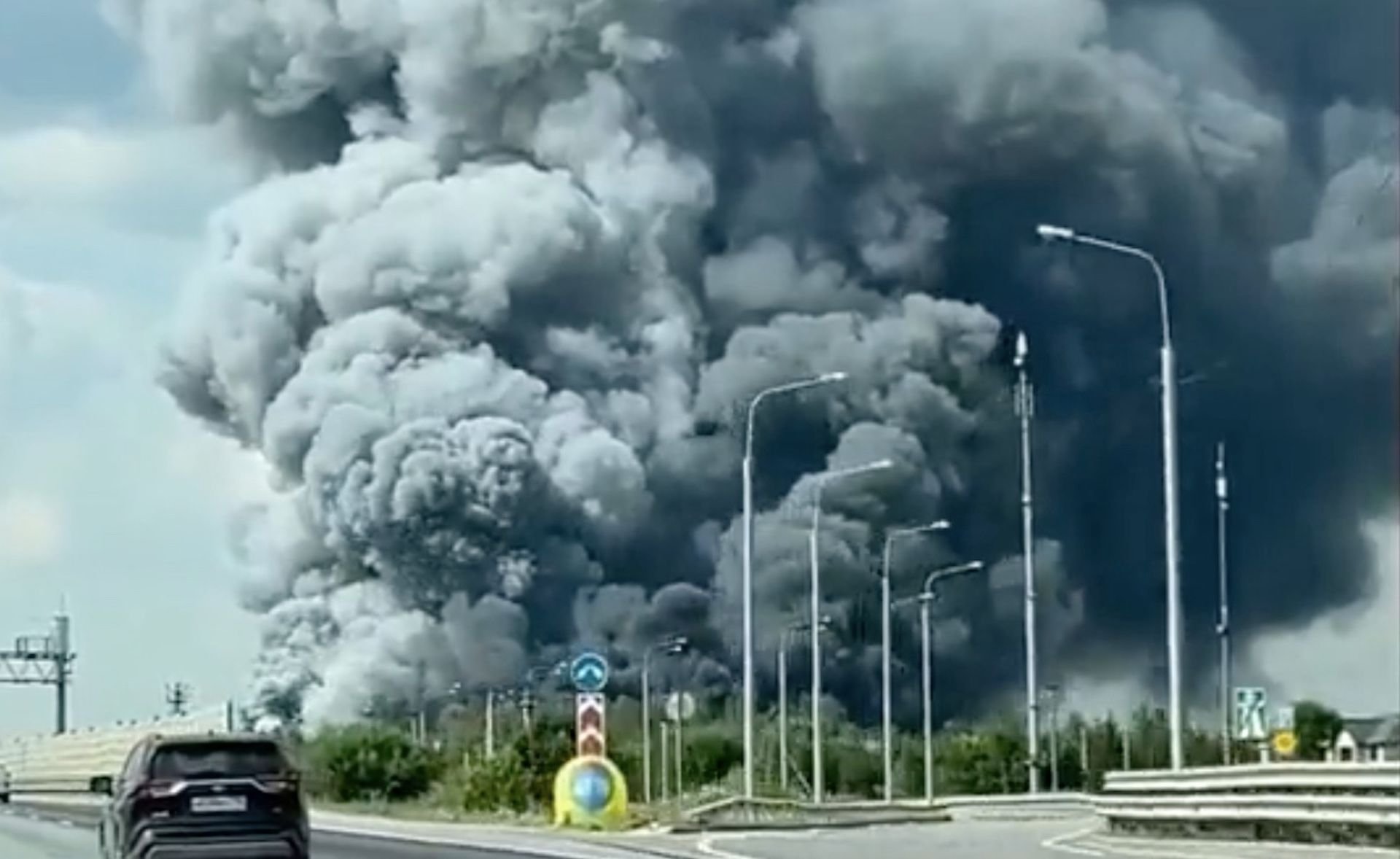 Pożar pod Moskwą, płonie magazyn "rosyjskiego Amazona"