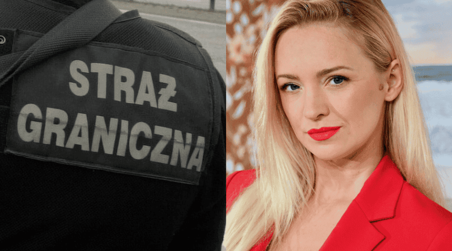 Straż Graniczna i Barbara Kurdej-Szatan sklejka - ea