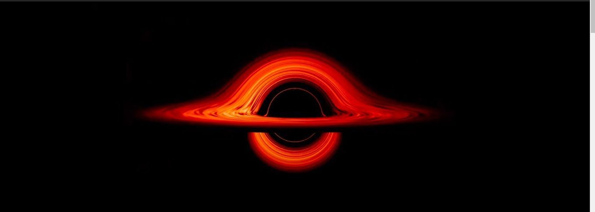 Wizualizacja czarnej dziury przez NASA