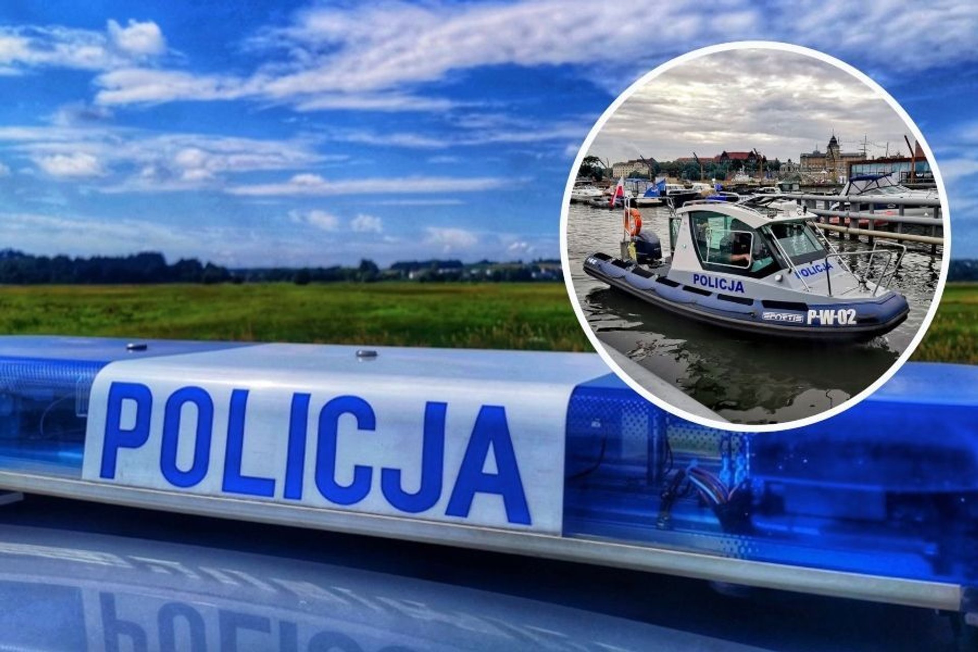 Szczecin: Samochód wjechał do rzeki przy Wałach Chrobrego. Nie żyje kierowca