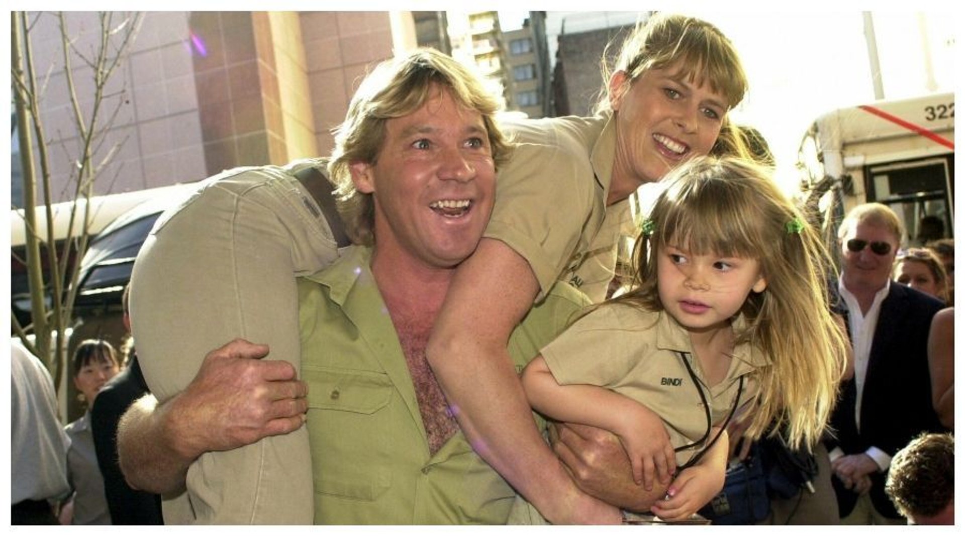 Steve Irwin z rodziną