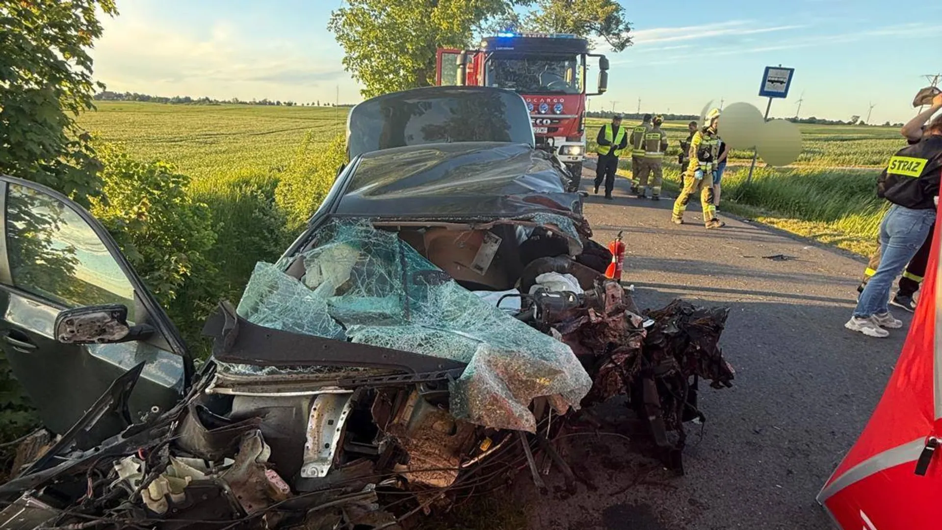 śmiertelny wypadek, samochód, policja
