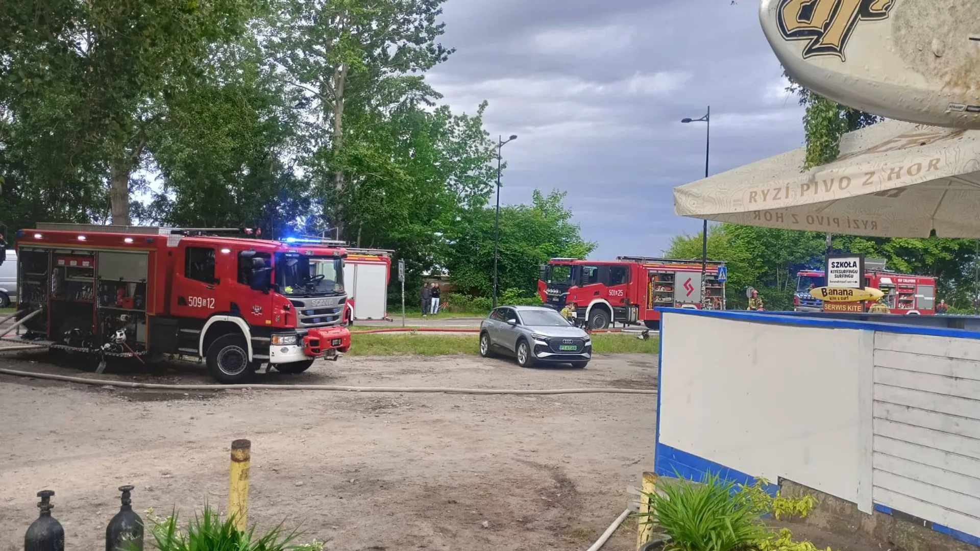 pożar, Chałupy, wakacje