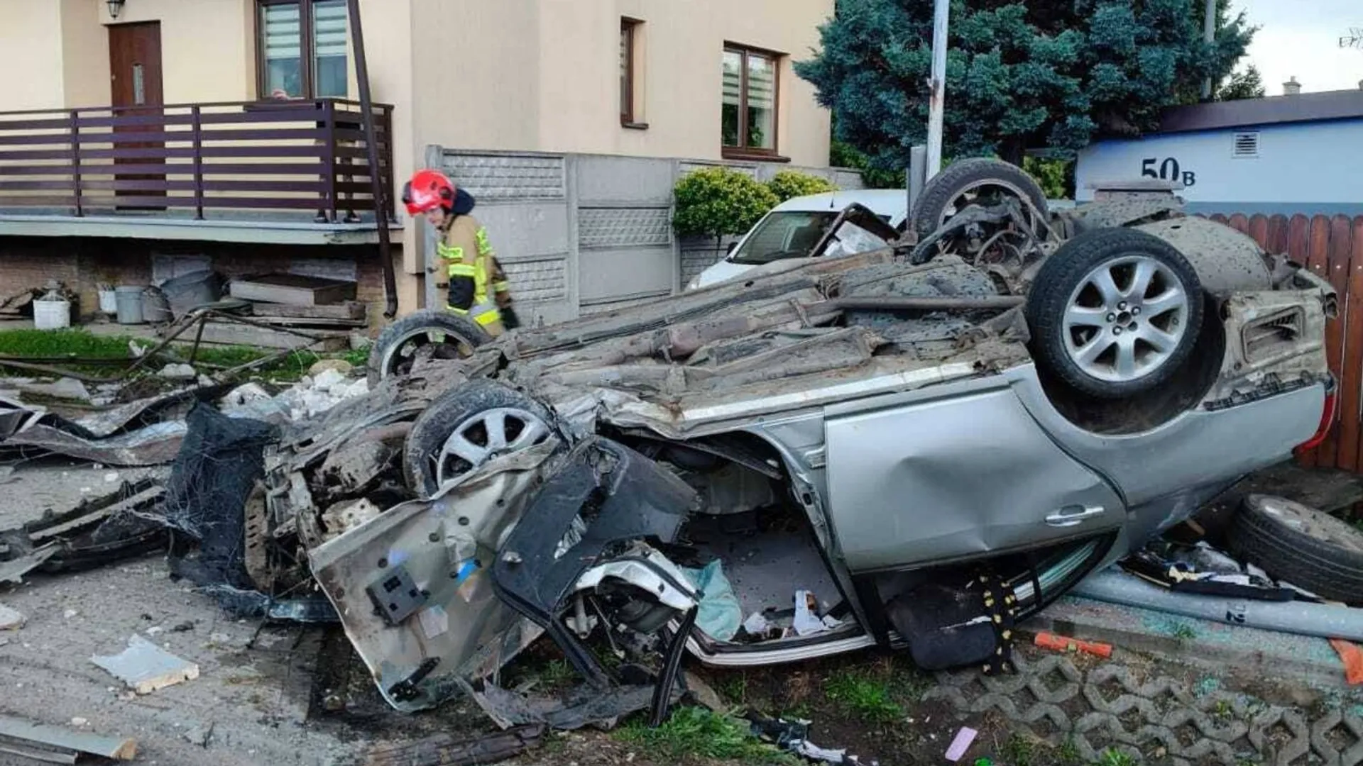 wypadek, LPR, straż pożarna