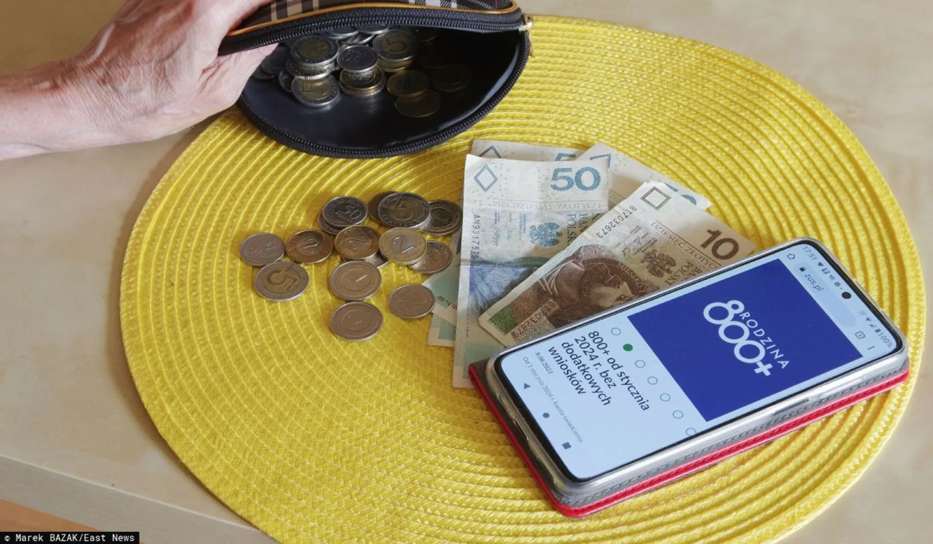 Telefon, pieniądze