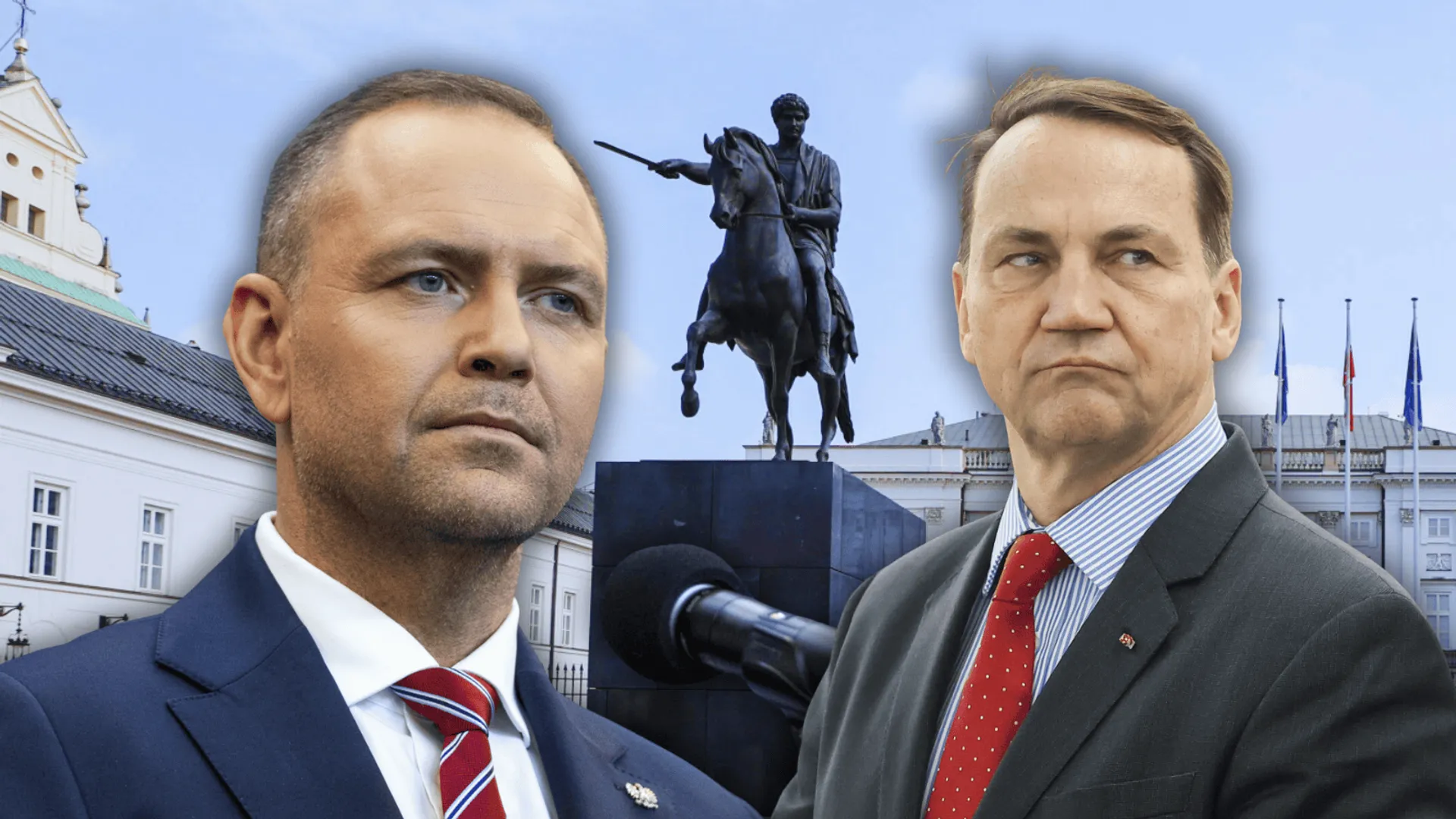 Karol Nawrocki i Radosław Sikorski