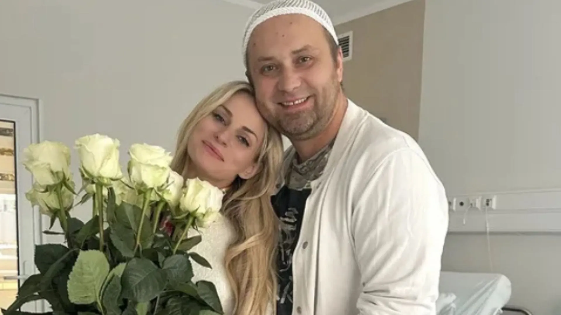 Adrian Szymaniak z żoną