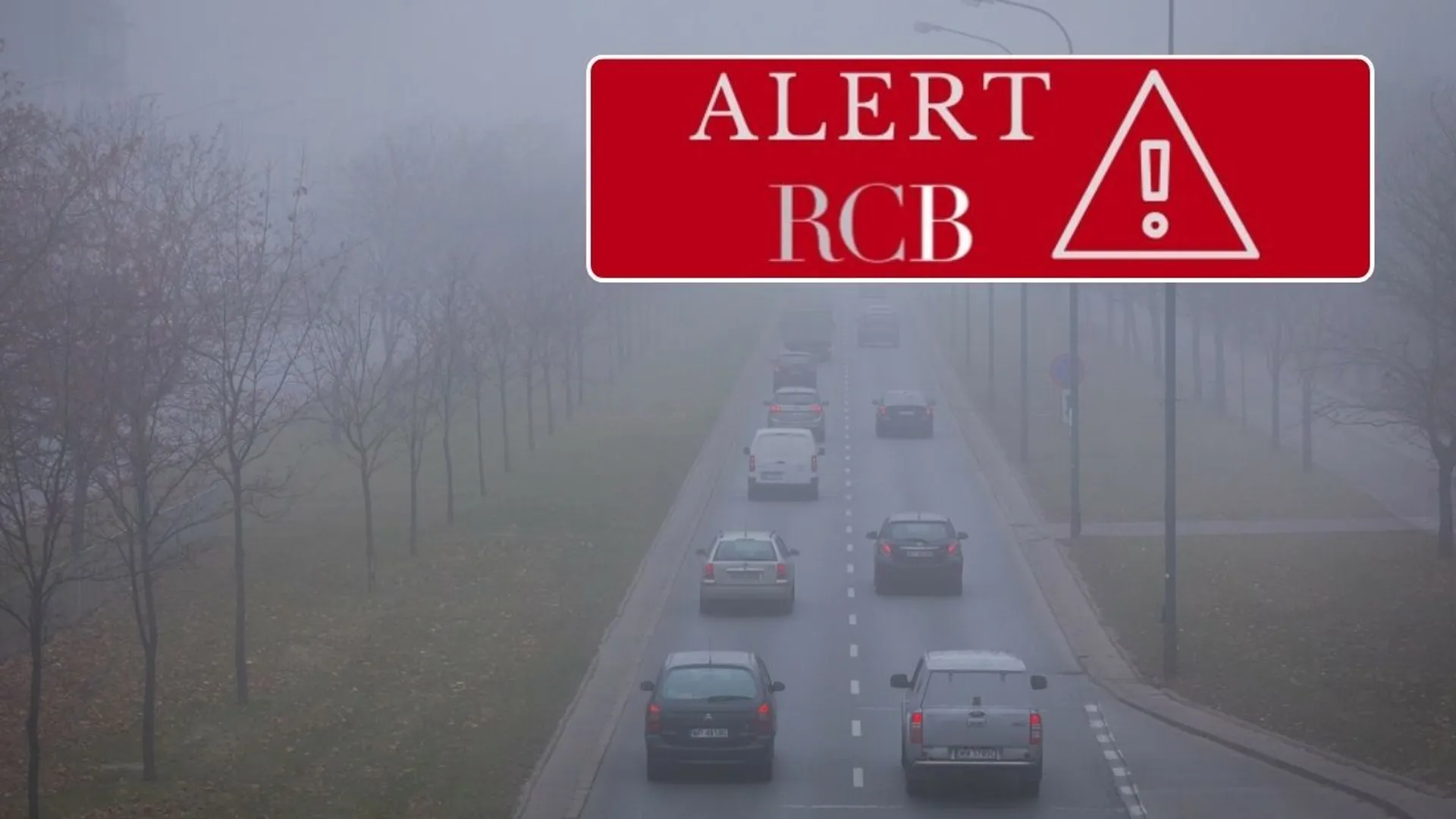 Alert RCB, mgła