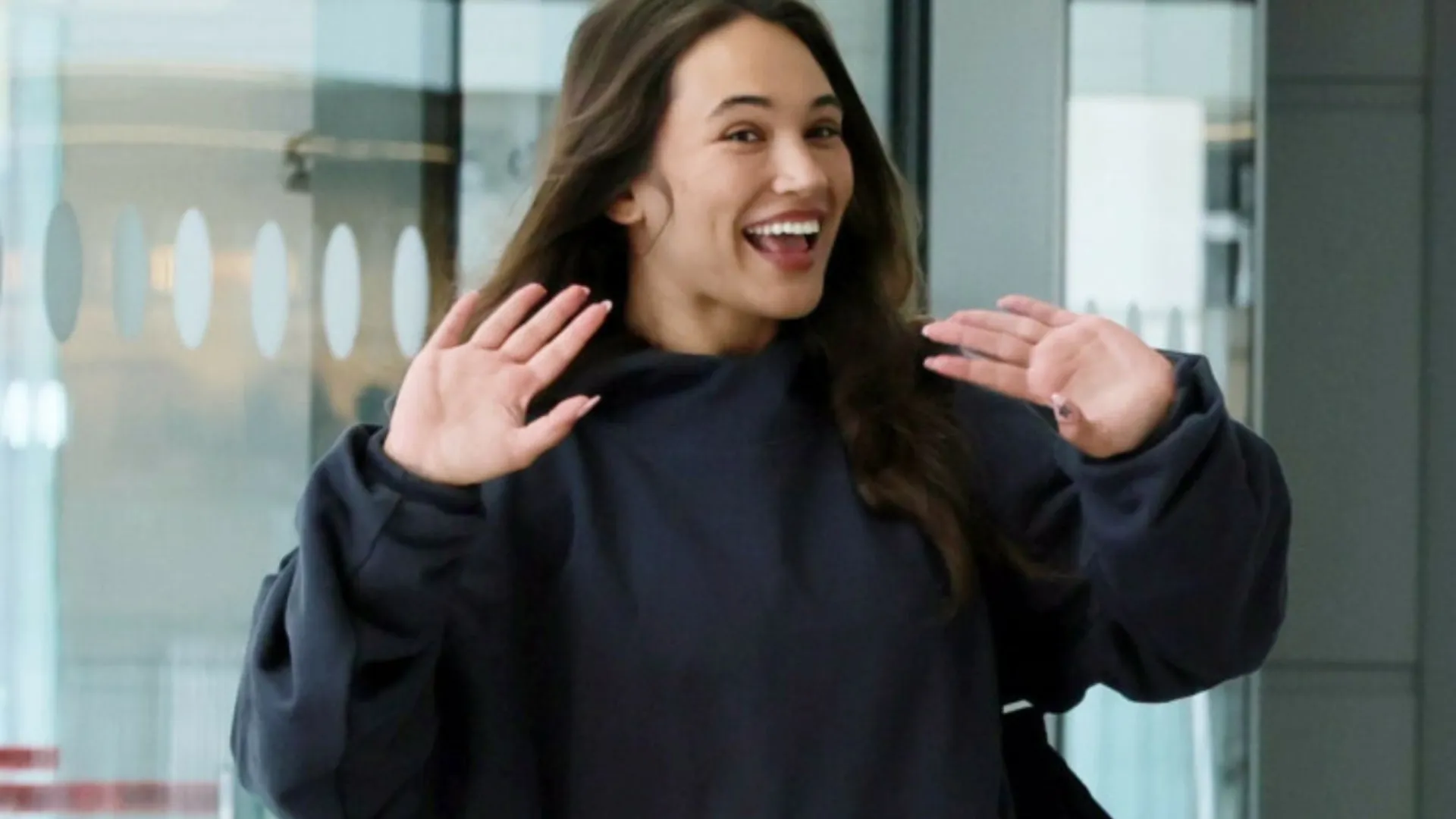 Alicja Szemplińska wystepuje na scenie Eurowizji