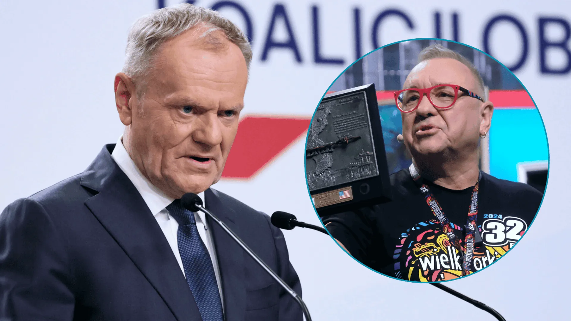 Tusk porównał Owsiaka do Wałęsy