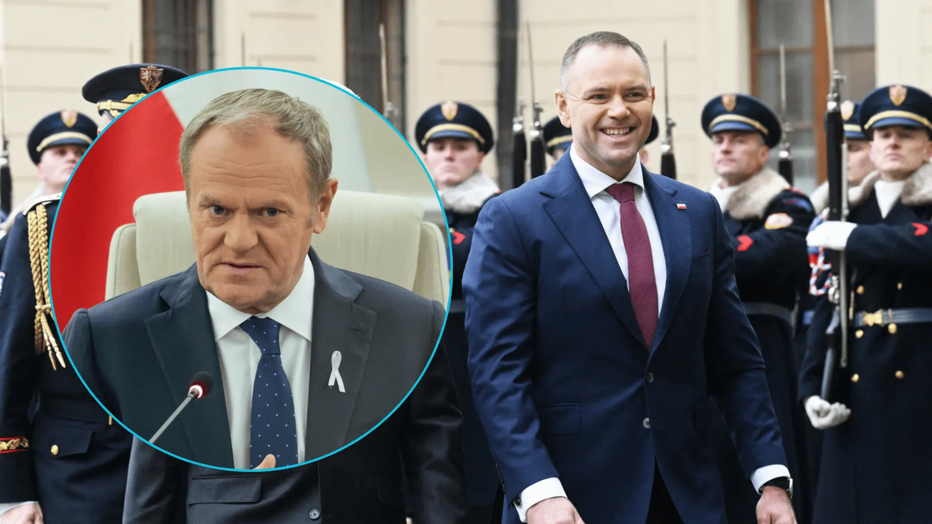 Polityczna wymiana uprzejmości: Nawrocki o pizzy i lajkach dla Tuska