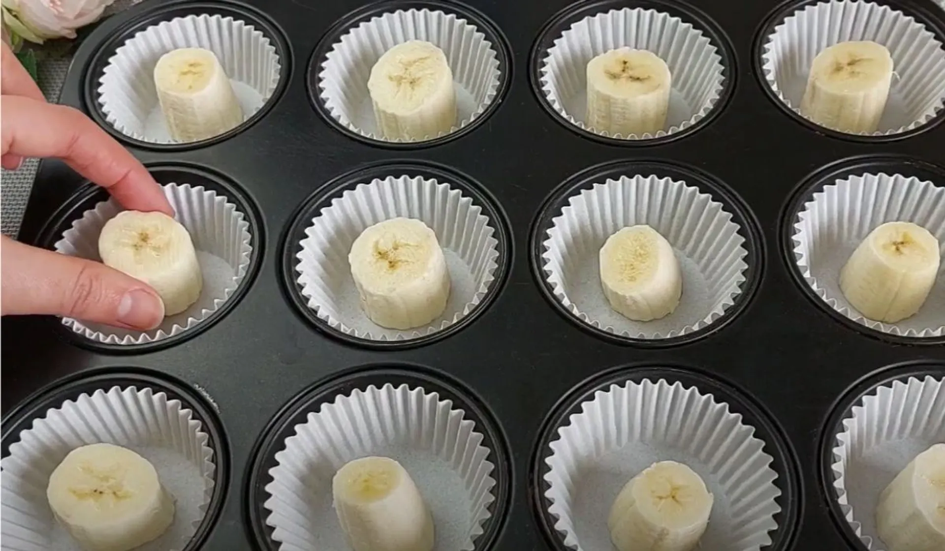 Pyszne babeczki z bananem
