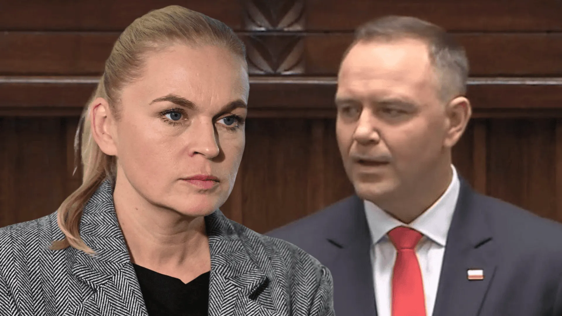 Barbara Nowacka i Karol Nawrocki