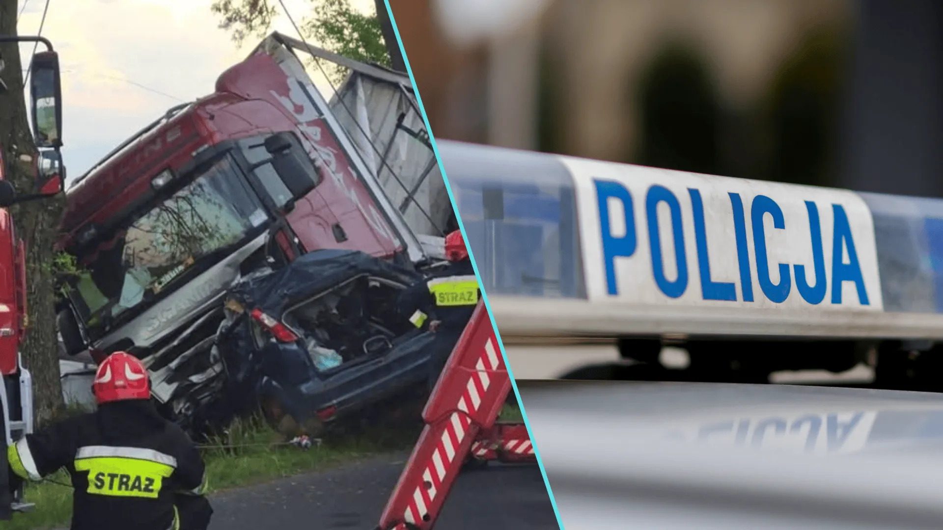 Policja, wypadek, śmiertelny wypadek, nie żyje