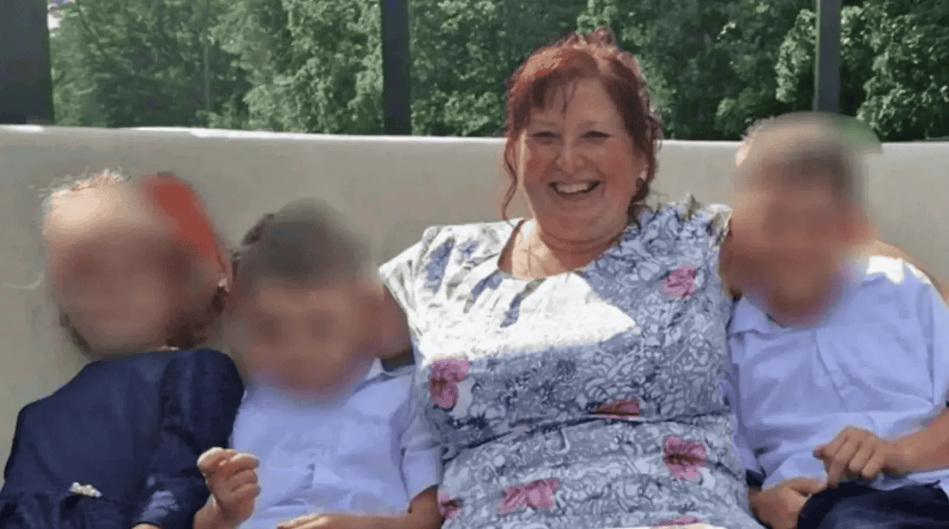Beata Klimek z dziećmi