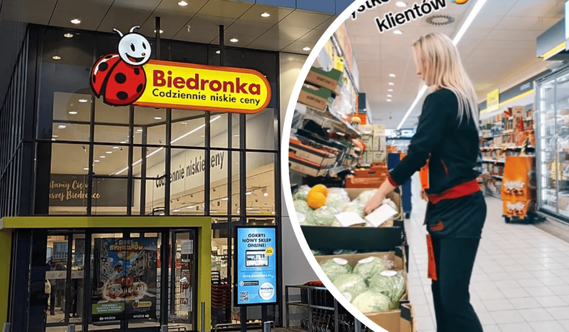 Biedronka, pracownica