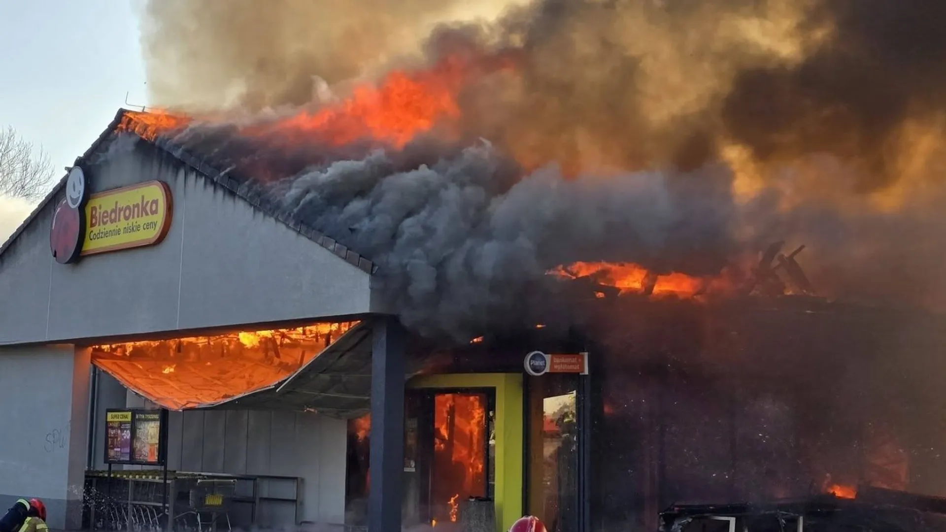 Z ostatniej chwili, pożar, pożar Biedronki