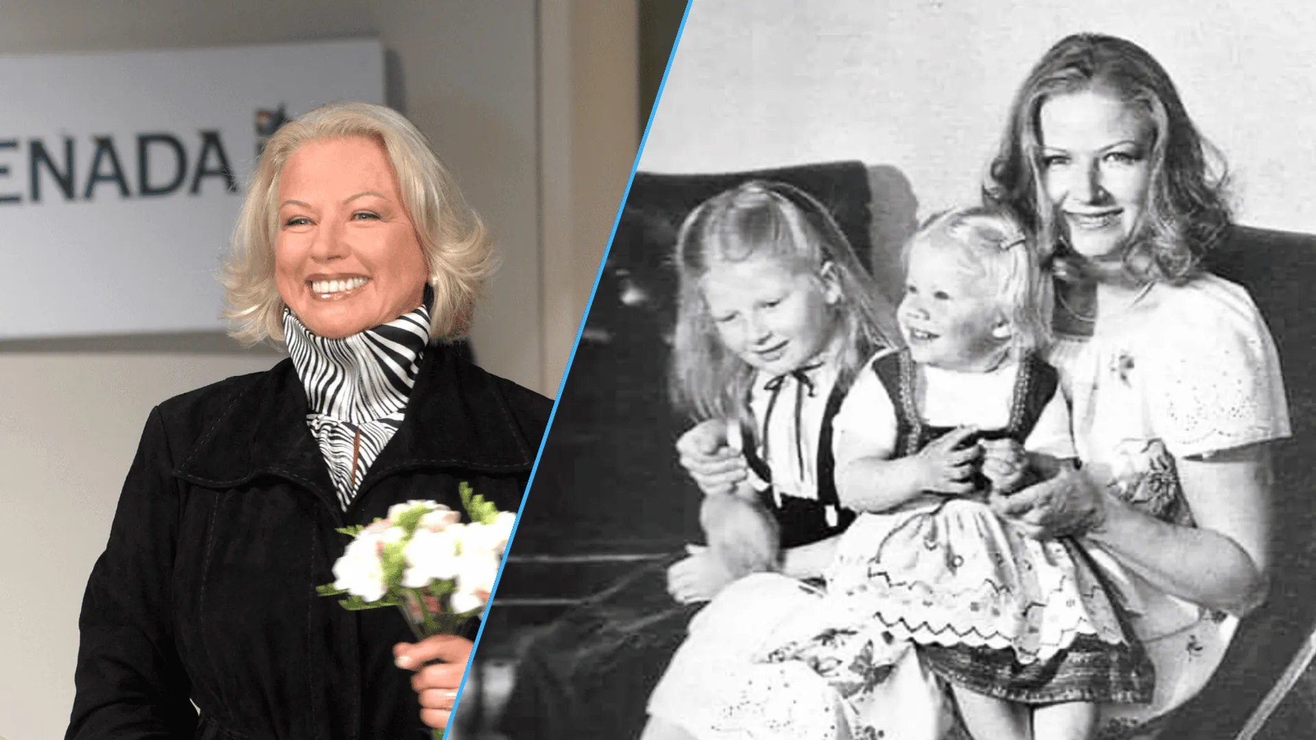 Bożena Dykiel z córkami