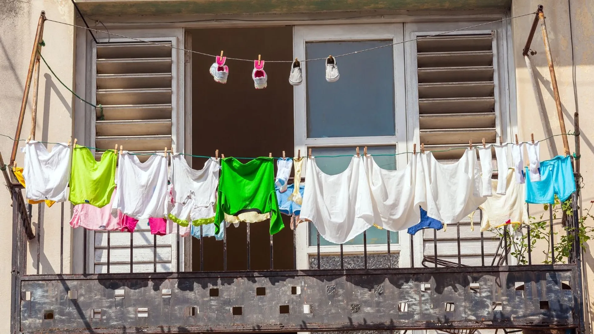 Pranie na balkonie