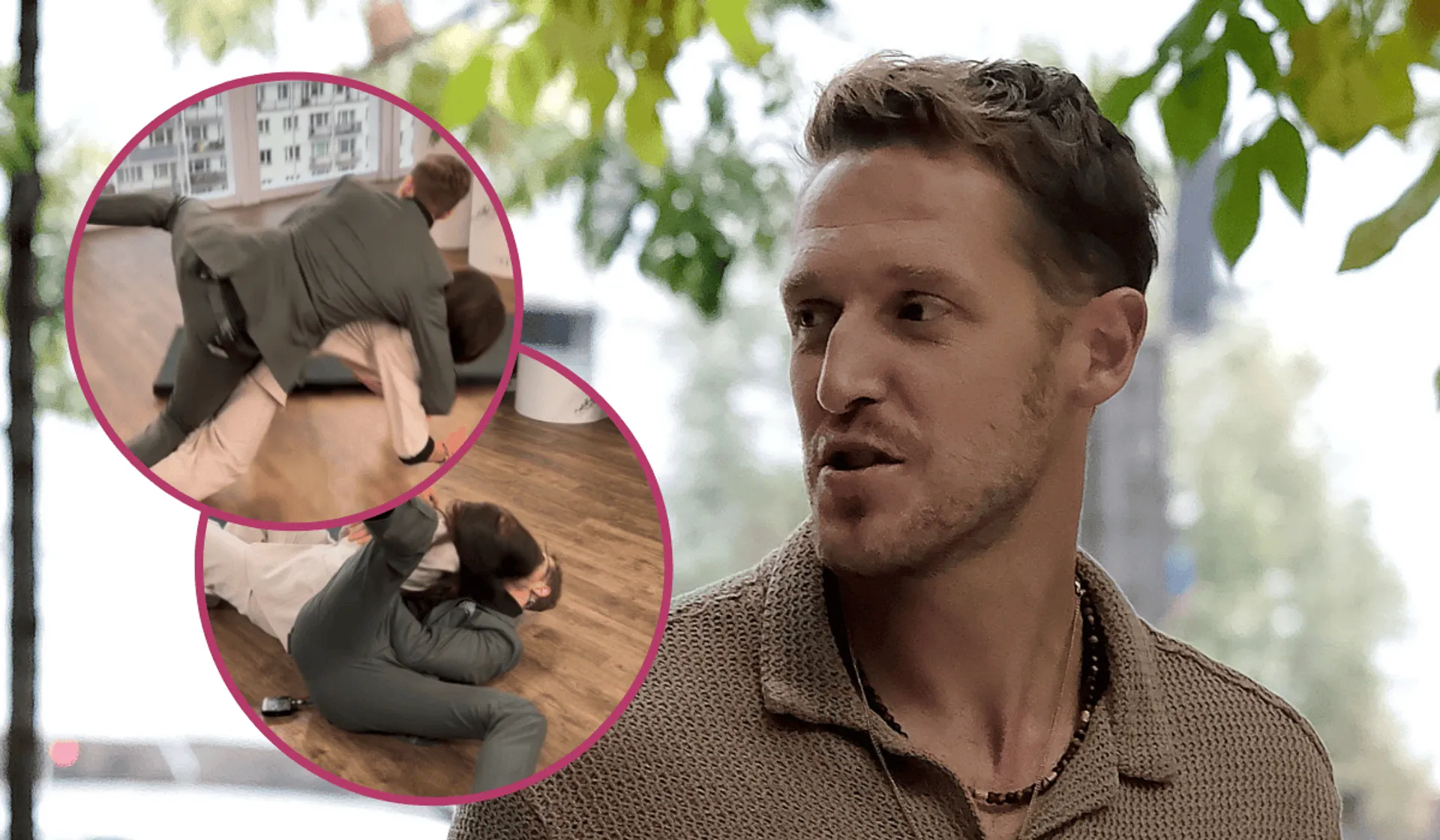 Damian Michałowski padł na ziemię w "DDTVN". W tym starciu nie miał żadnych szans