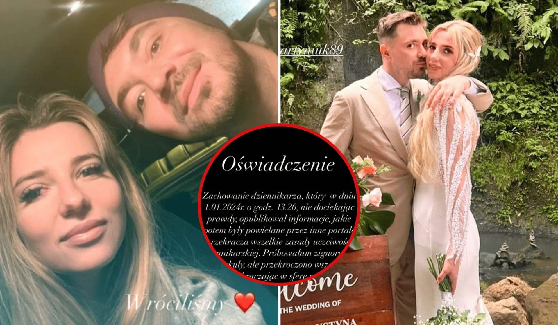 Daniel Martyniuk, Faustyna, oświadczenie